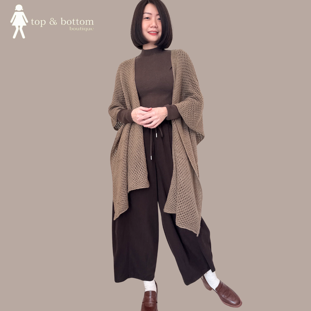 LONG SLEEVE HIGH NECK KNIT BLOUSE