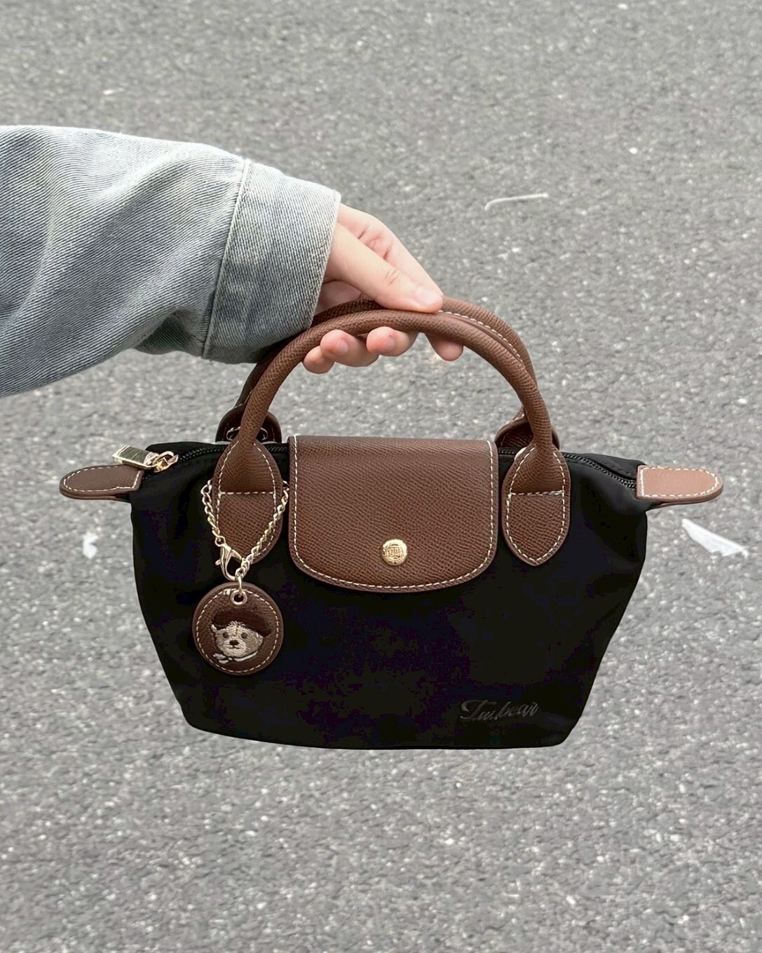 Teenie Weenie 小號托特包 尼龍 小熊 手提包 水餃包 肩背包 共5色