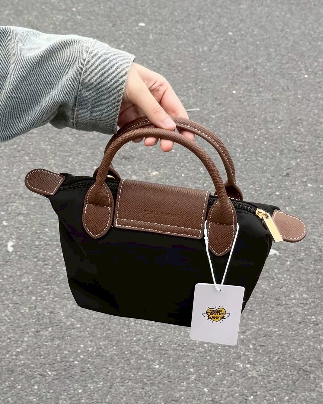 Teenie Weenie 小號托特包 尼龍 小熊 手提包 水餃包 肩背包 共5色