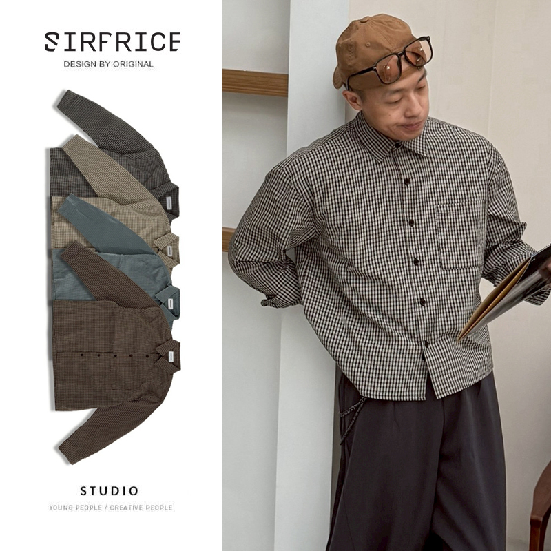 BOXYFIT 小格紋襯衫