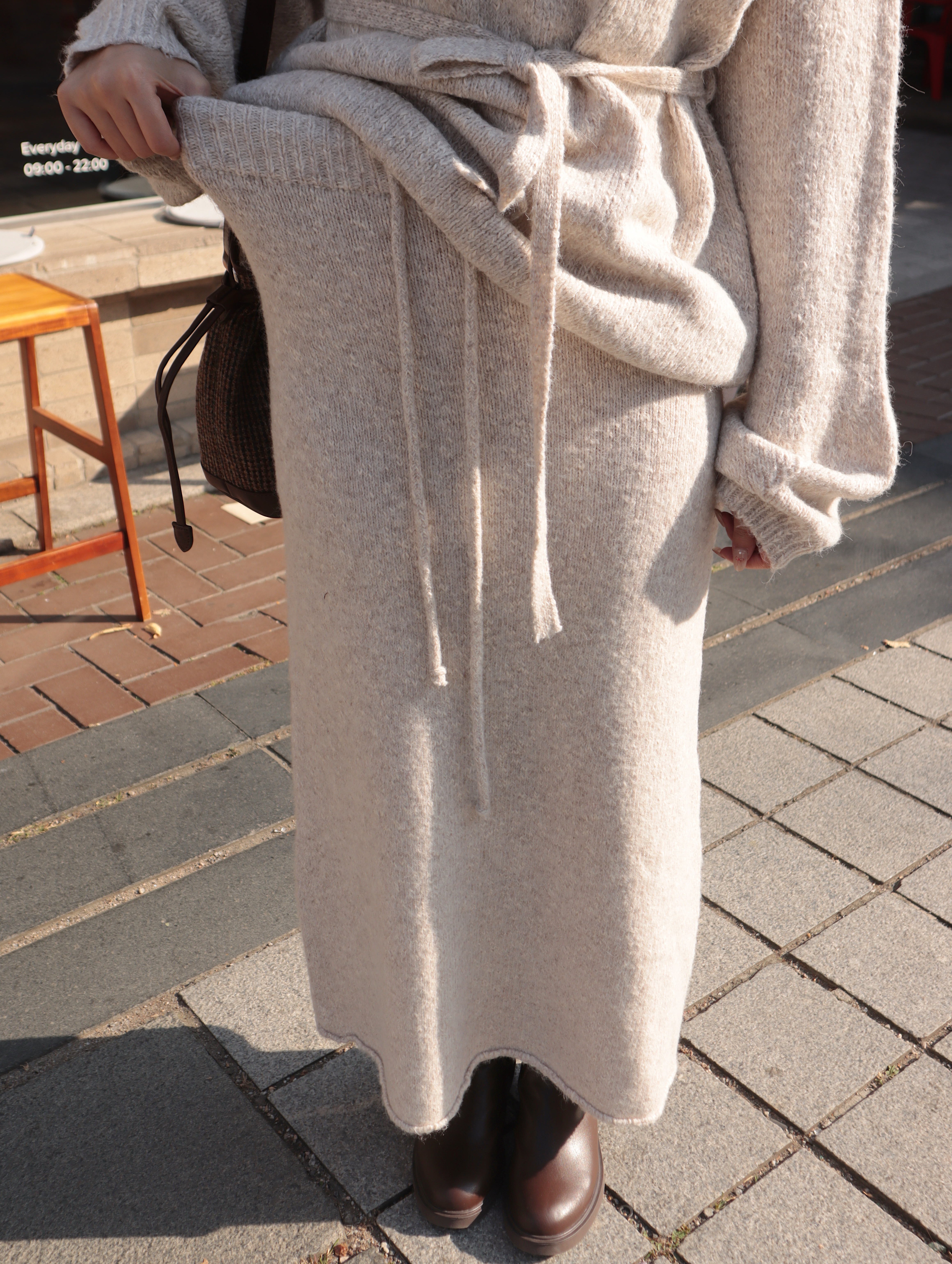 25J101 本期推薦!奶油麻糬軟QQ超舒服又順身的針織長裙