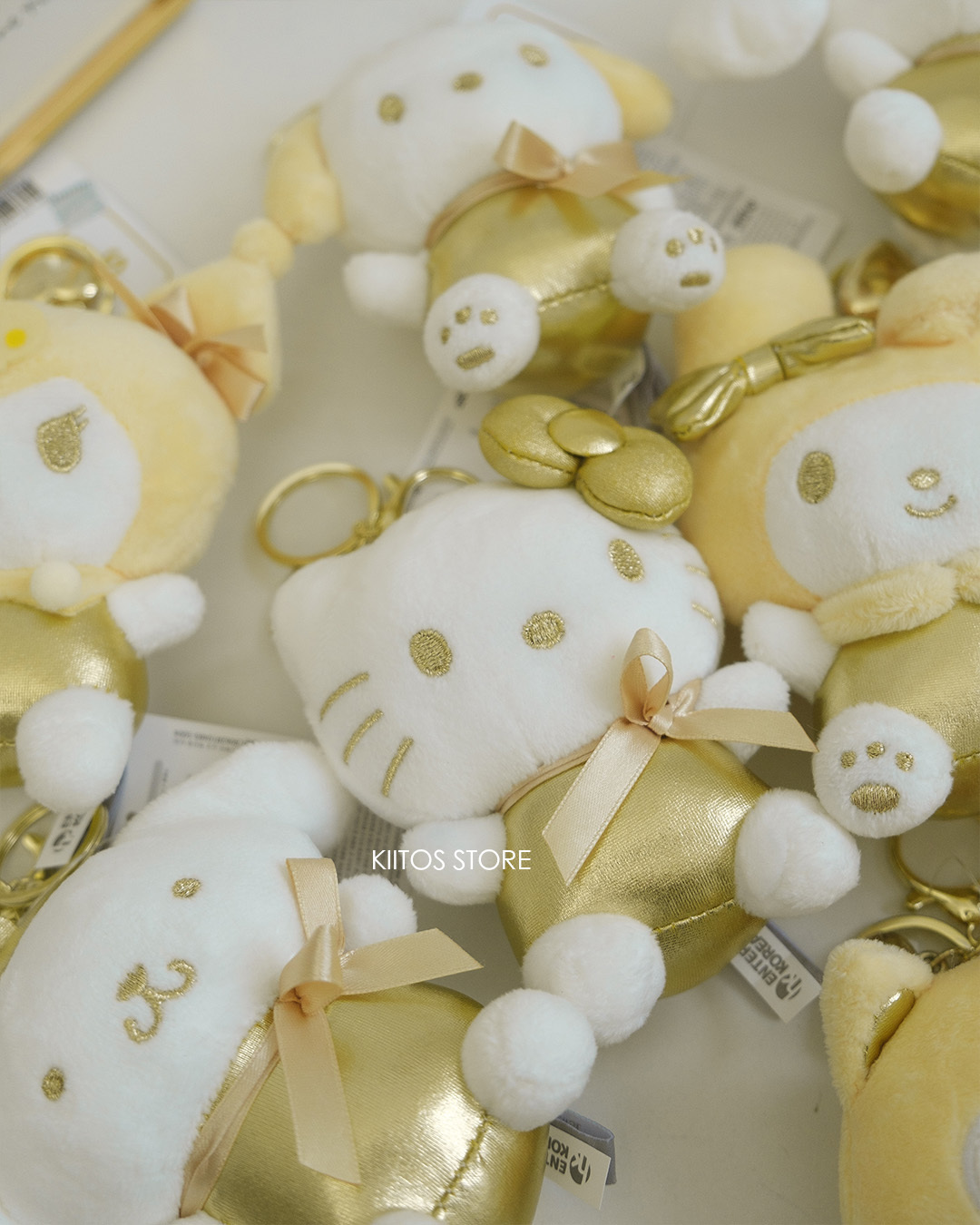 【現貨】韓國限定 Sanrio 三麗鷗 金色系列 娃娃 吊飾 鑰匙圈 Kitty 大耳狗 帕恰狗 酷洛米 美樂蒂 巧克貓 布丁狗