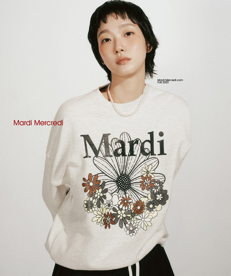 【韓國預購】AKR111240 MARDI SWEATSHIRT FLOWERMARDI JARDIN 印花衛衣