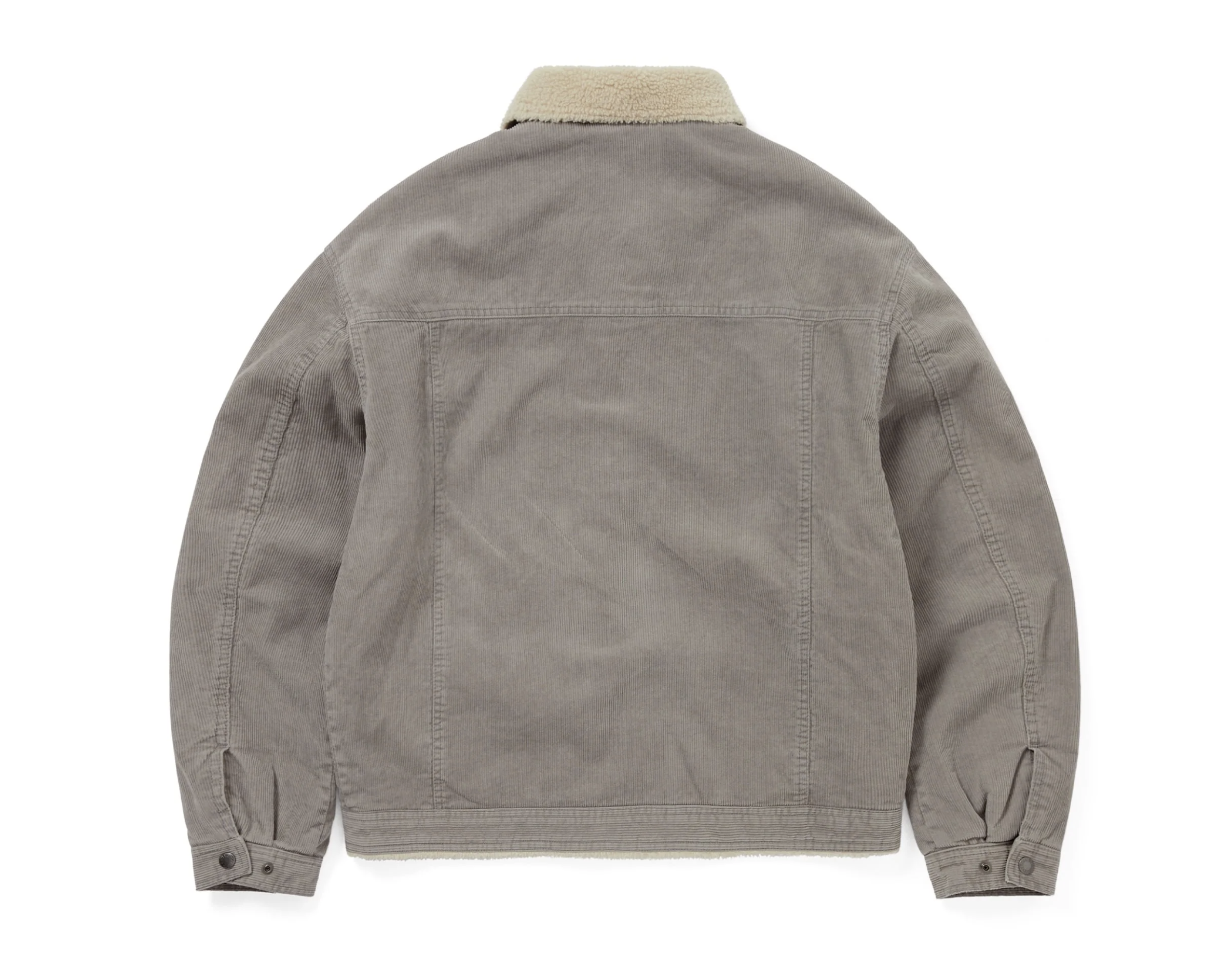 Thisisneverthat Sherpa Lined Corduroy Trucker Jacket- Grey