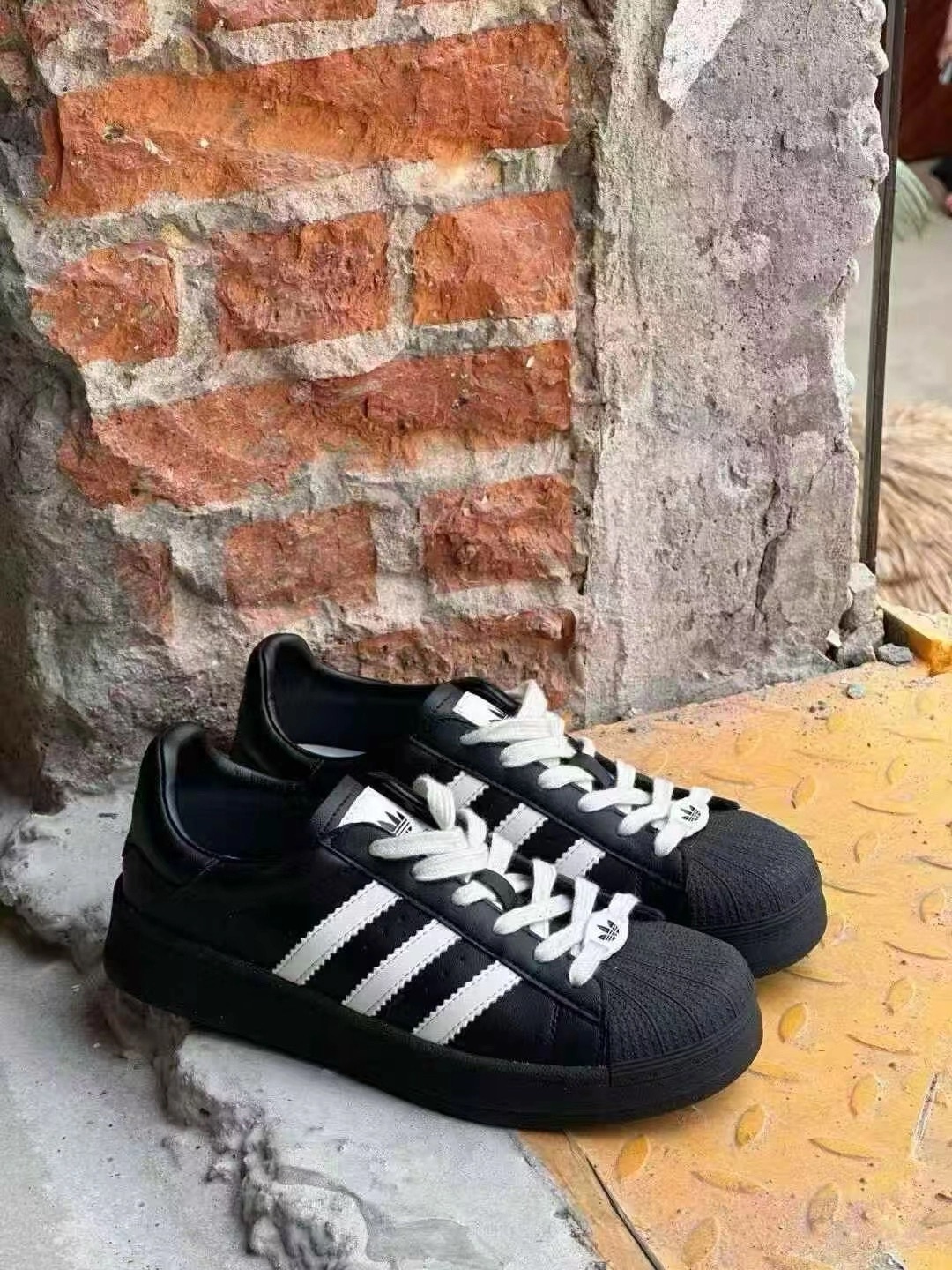 代購-adidas originals Superstar 2代 男女同款 黑跟 KK4474