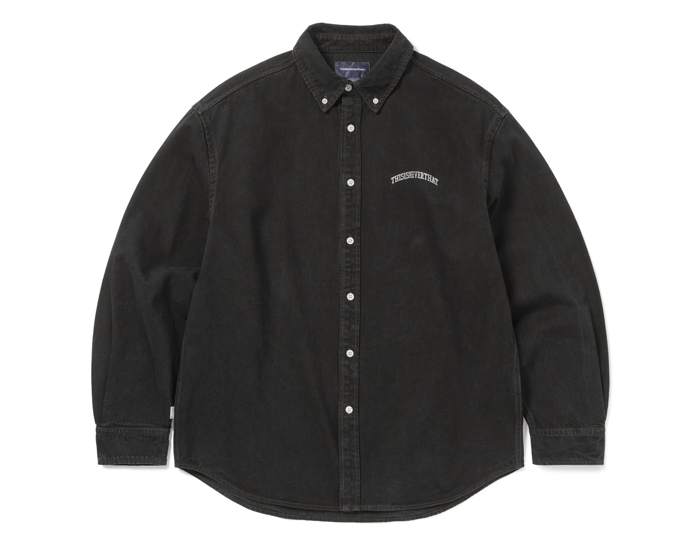 Thisisneverthat Washed Denim Shirt- Black