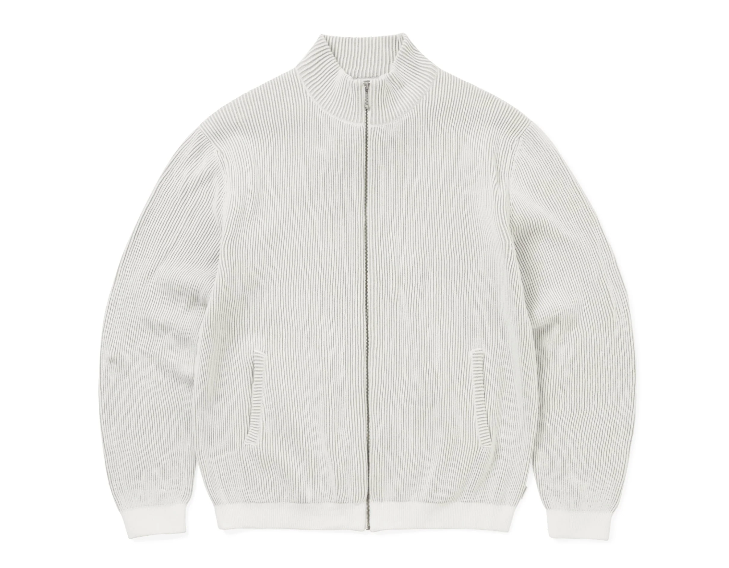 Thisisneverthat Full Zip Cardigan- White