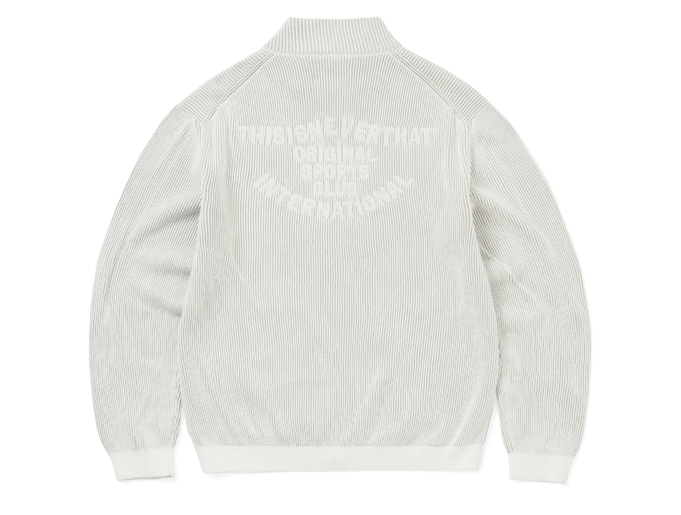 Thisisneverthat Full Zip Cardigan- White