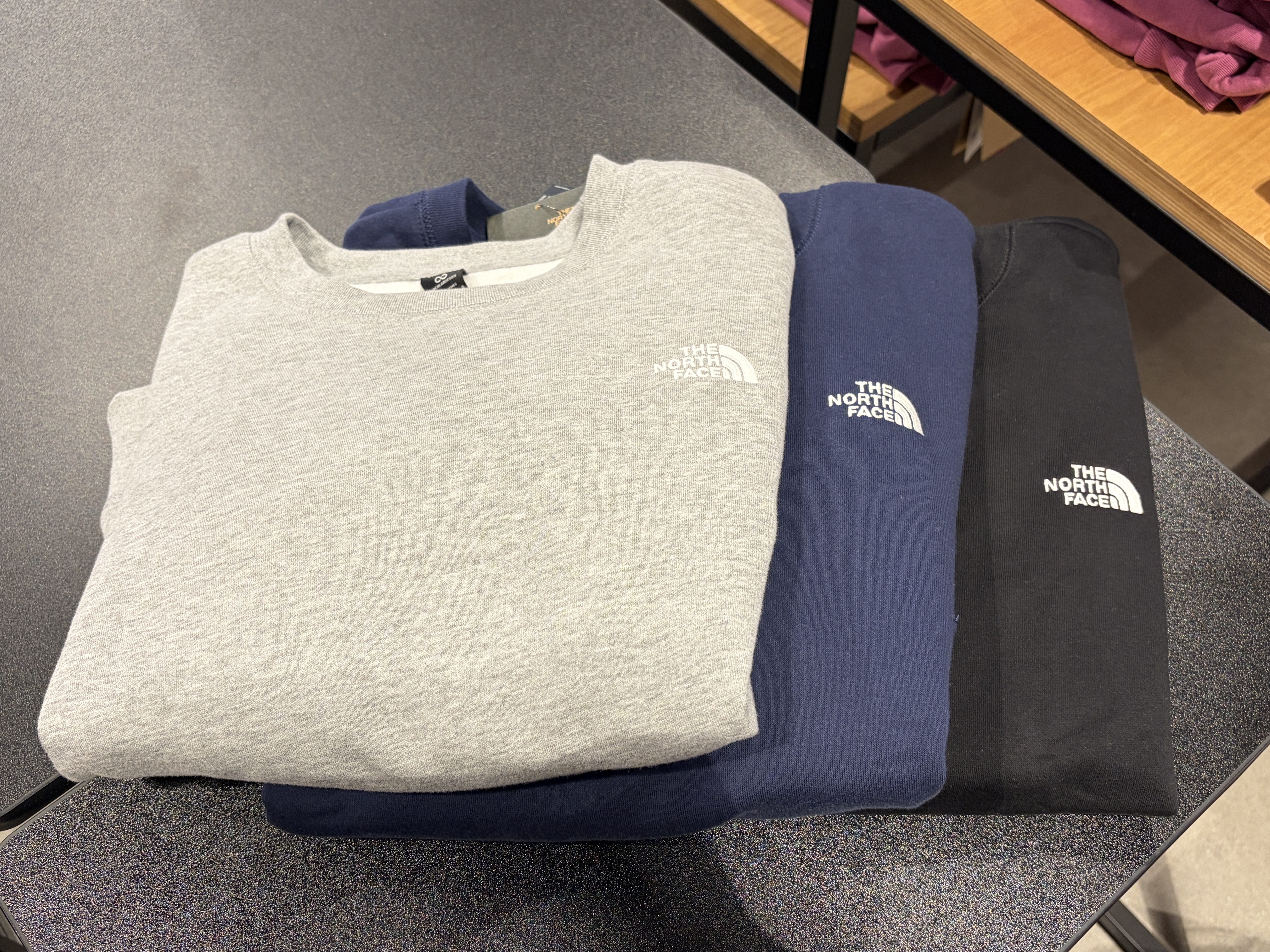 THE NORTH FACE 女大人 刺繡小標 落肩 小寬版 刷毛 大學TEE (4色)