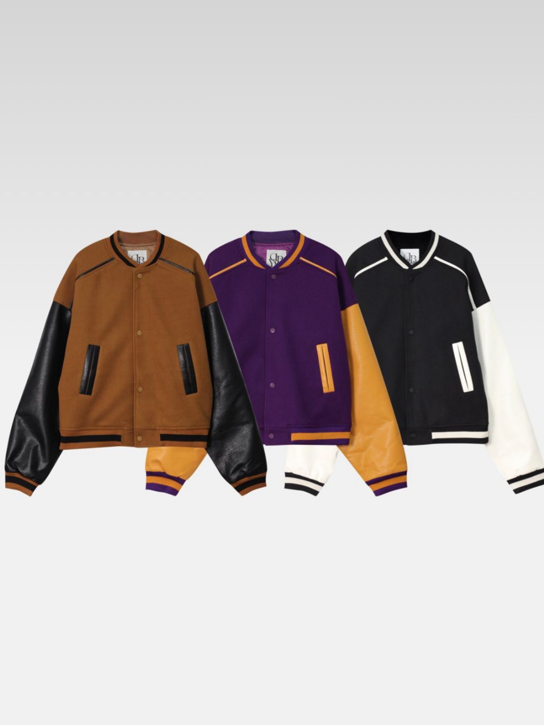 拼皮袖開胸外套 D.B.Y.M-074JK