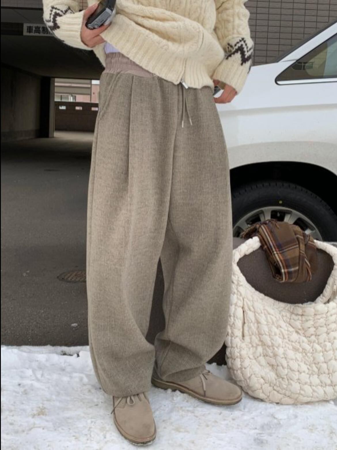 淨色鬆身褲 D.B.Y.M-076P