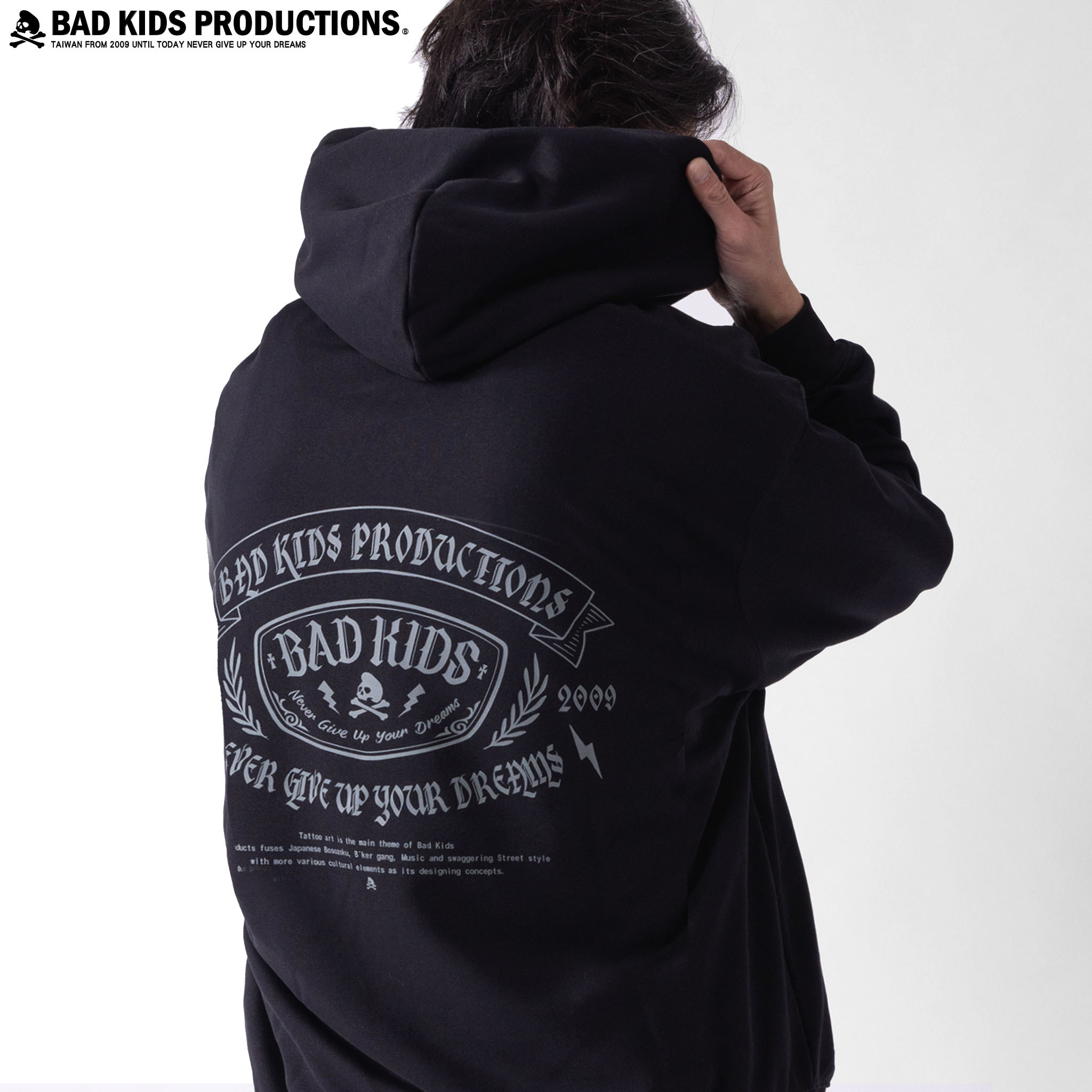 BAD KIDS 惡童 25A/W PVC Patch Hoodie (430g毛圈徽章帽T)