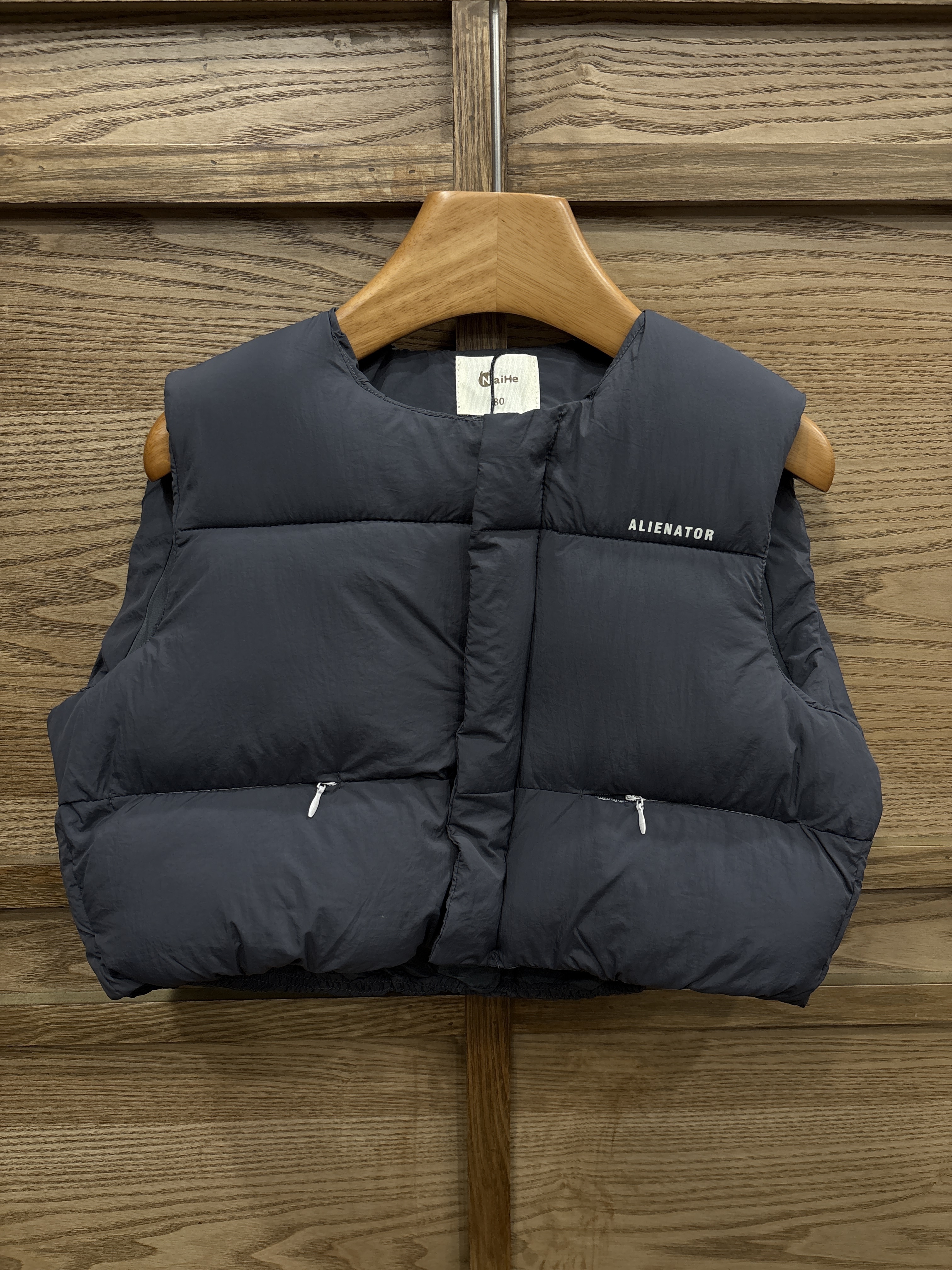 A03436 無領鋪棉背心