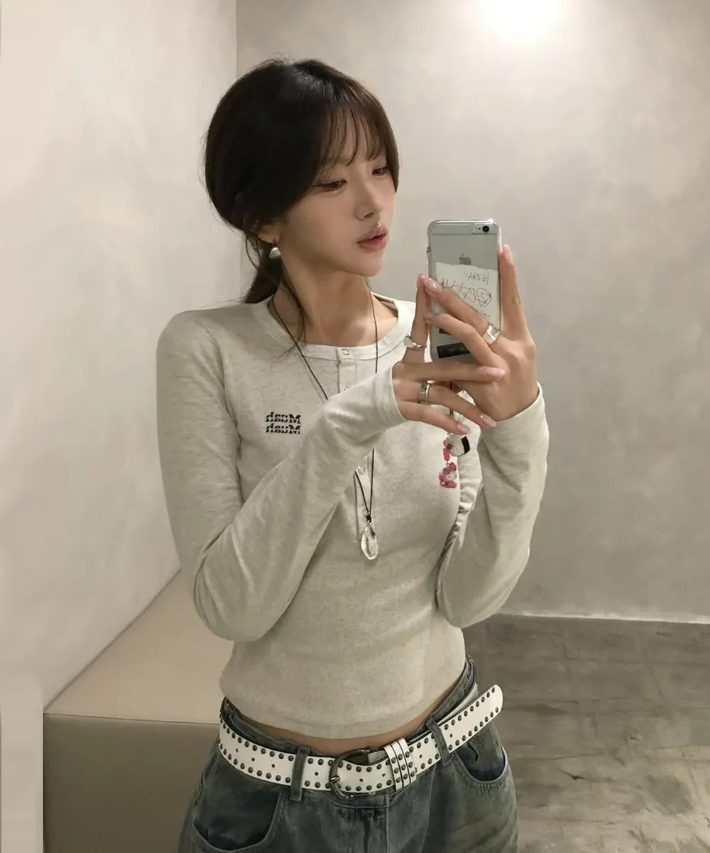 🇰🇷Muahmuah 排扣長袖