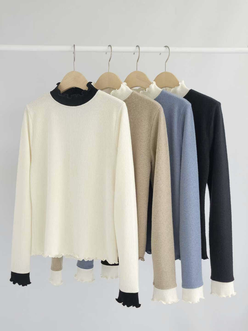 剛剛好優雅的細節感針織內搭