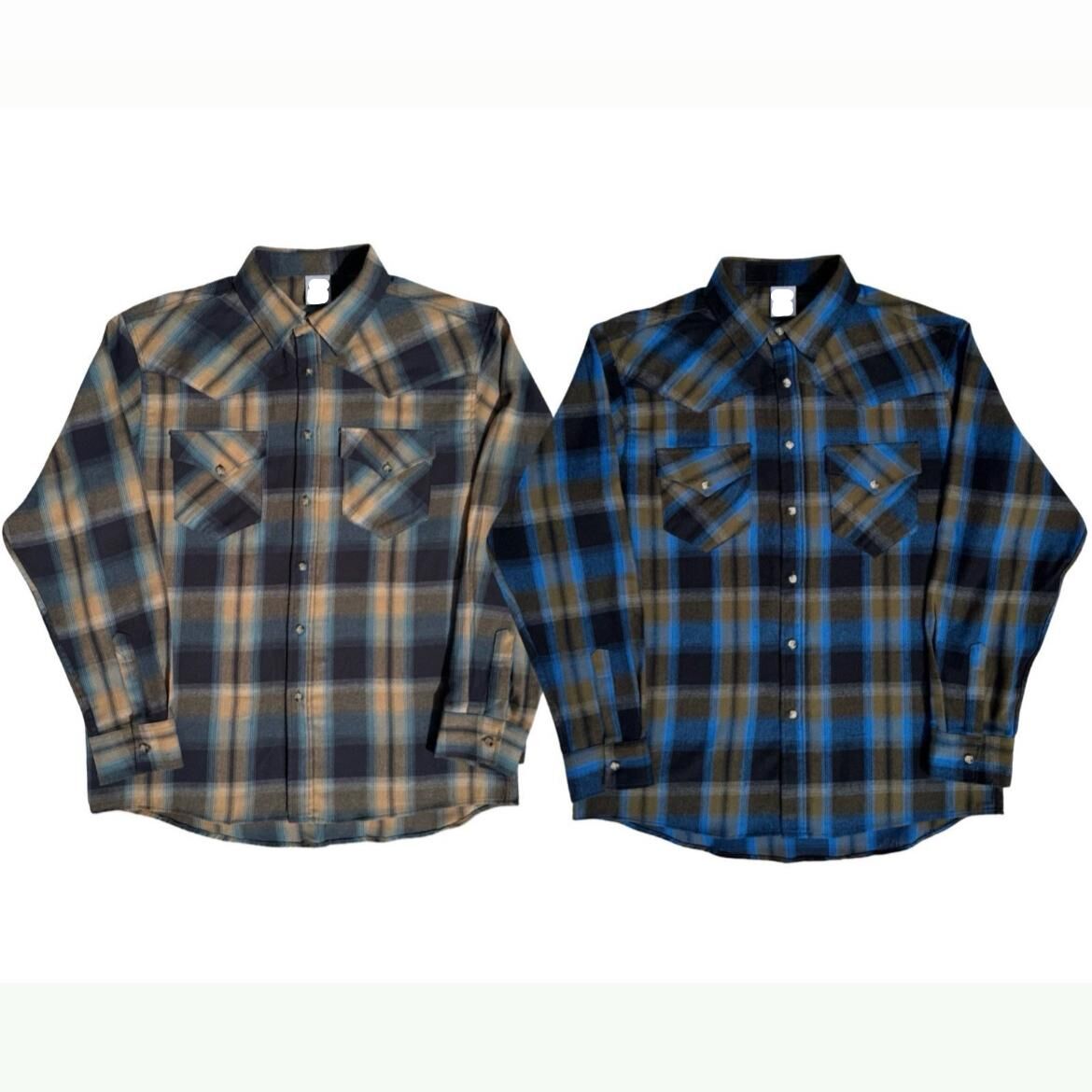 格仔長袖恤衫 S2456