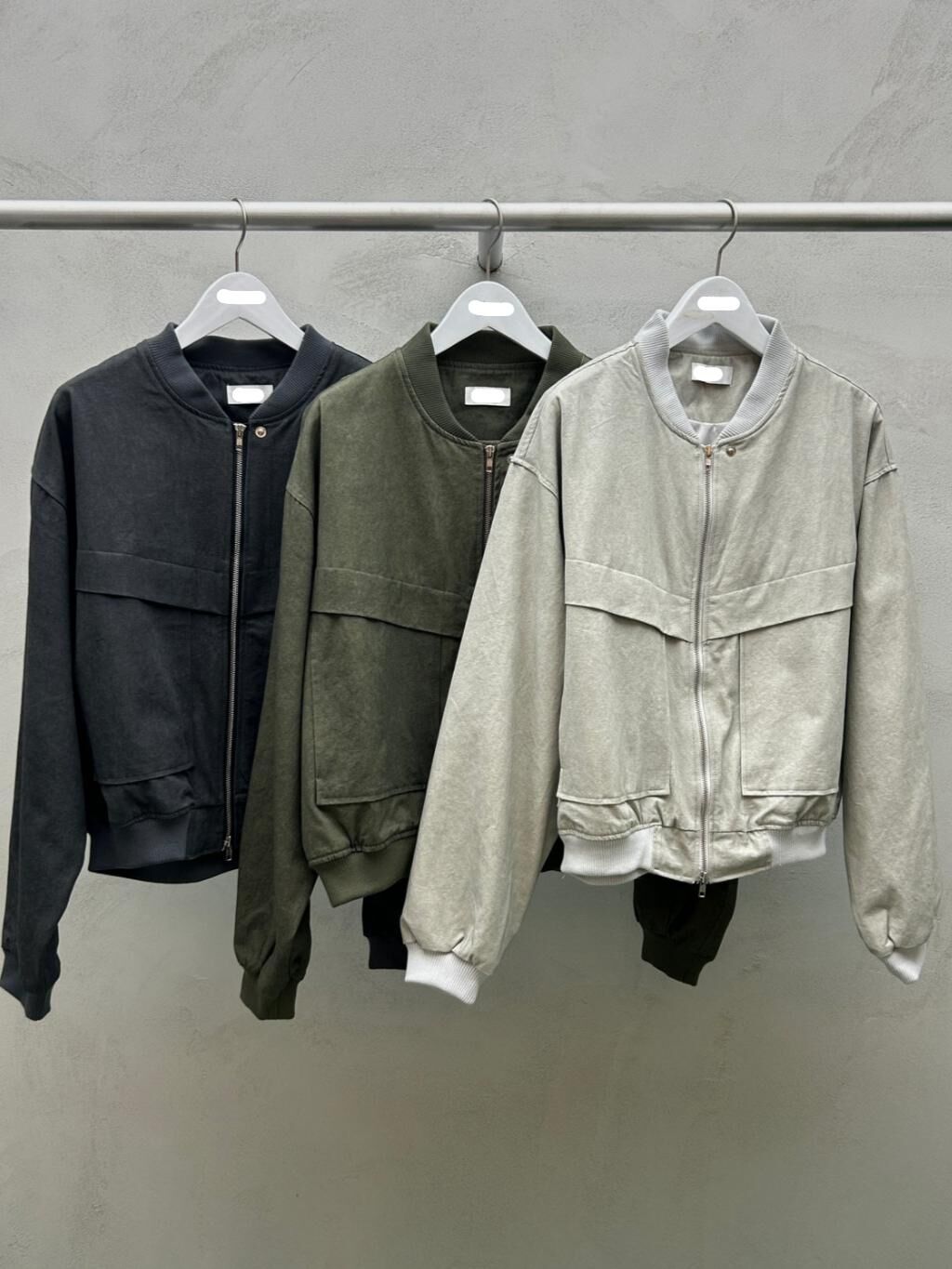 淨色拉鍊外套 JK2681