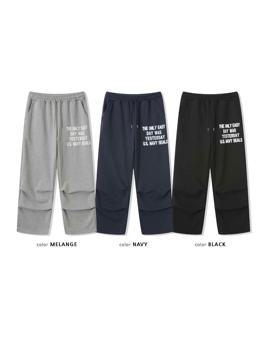 英文字可束腳運動褲 P3183