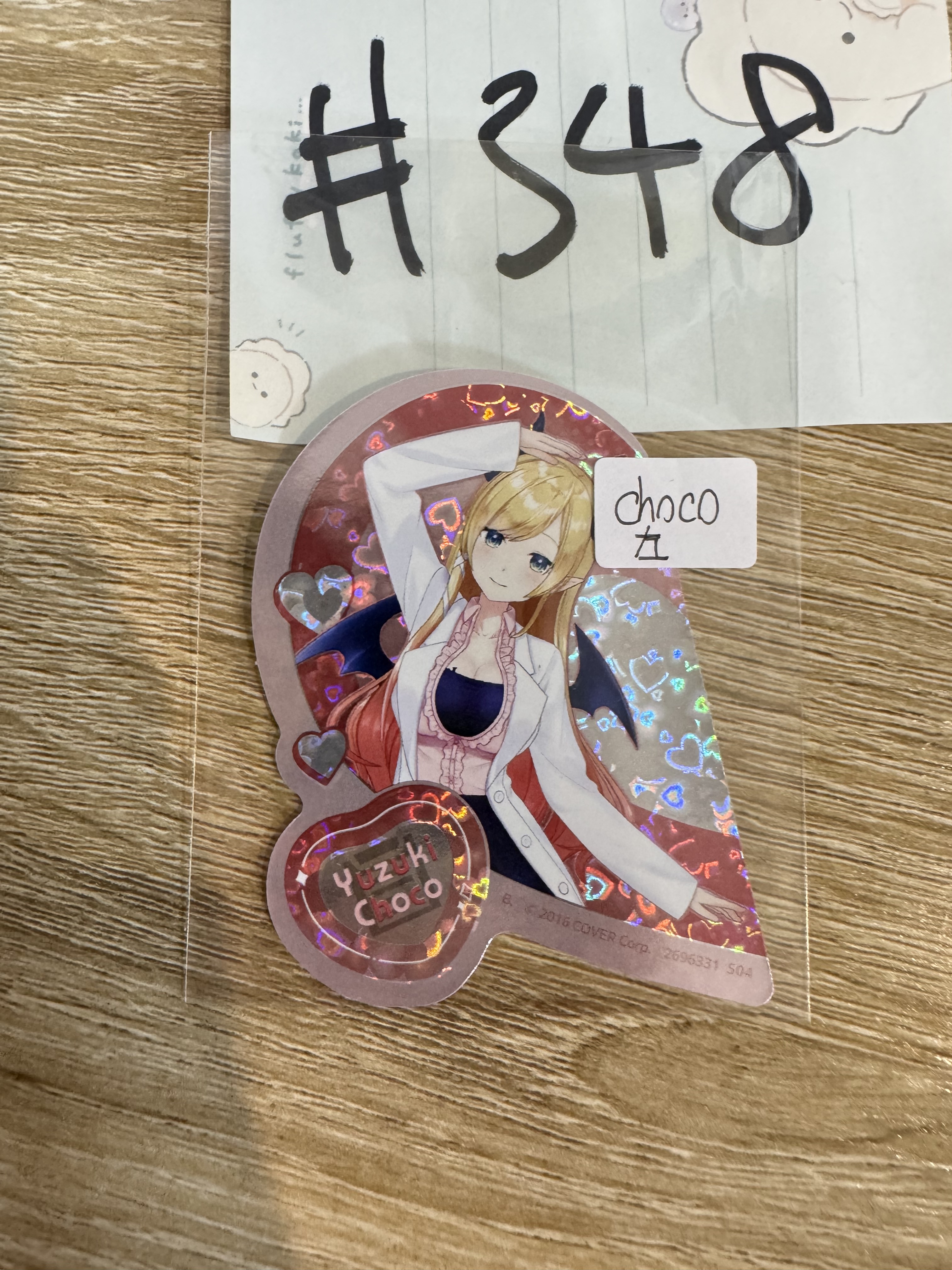 Hololive CHOCO  貼紙 左#348