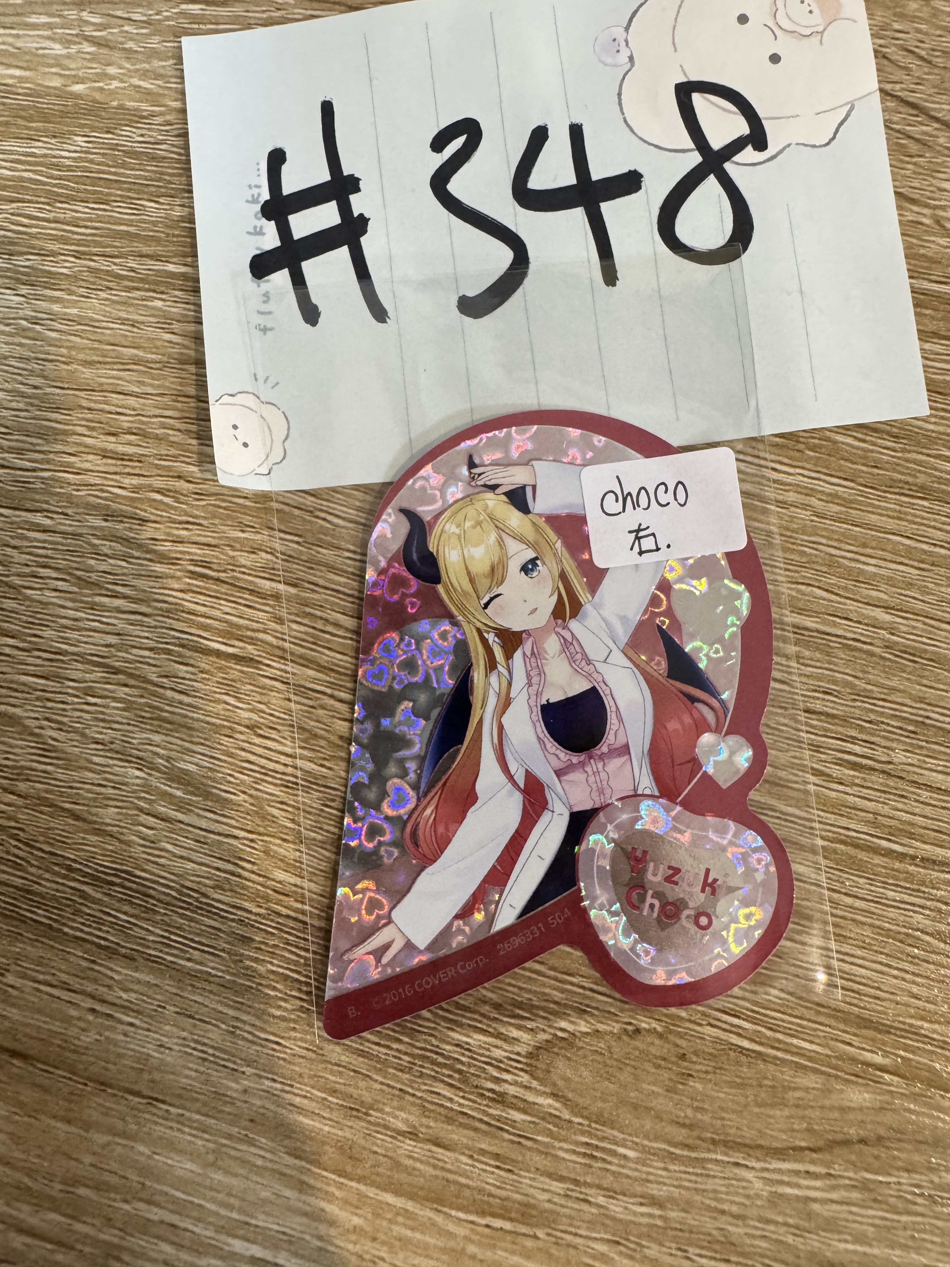 Hololive CHOCO  貼紙 右#348