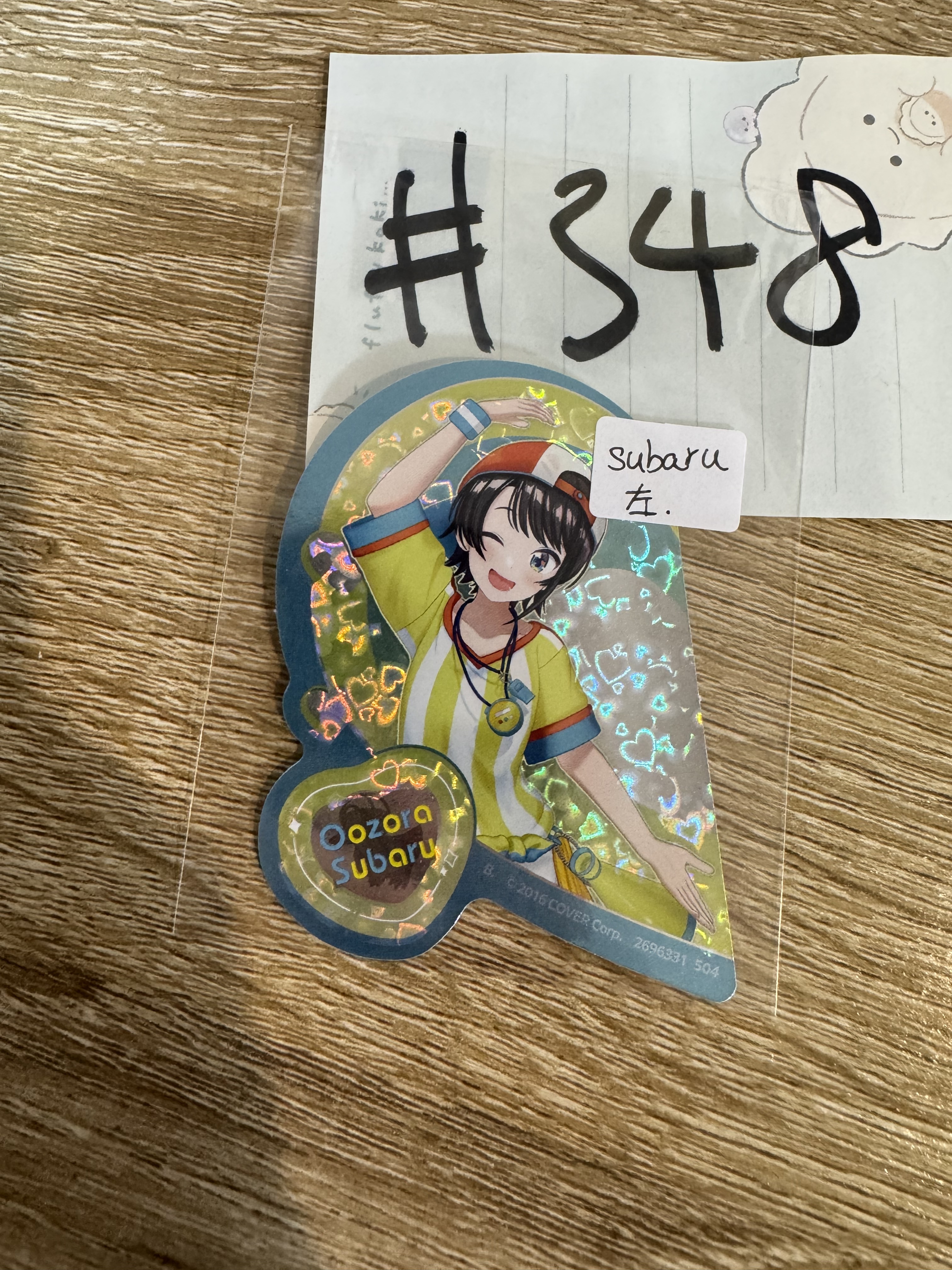 Hololive SUBARU 貼紙 左#348