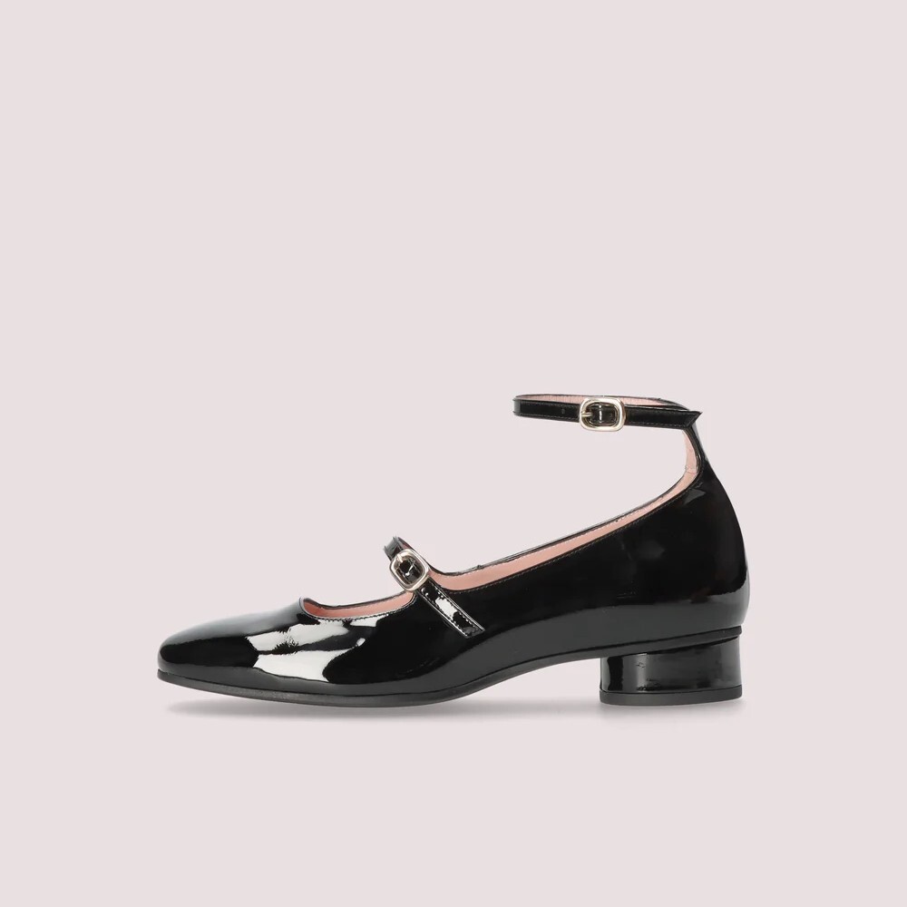 1PB0109-065 [PRETTY BALLERINAS] Odette Pumps Black Patent Leather #51681_B (BR)