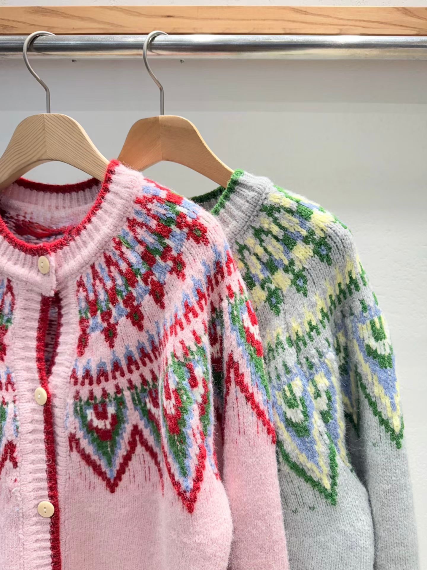 韓國 -花花平色冷外套