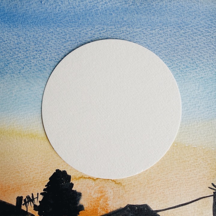 限定 圓形繪圖紙 水彩紙 單張便條｜日本 MARUMAN