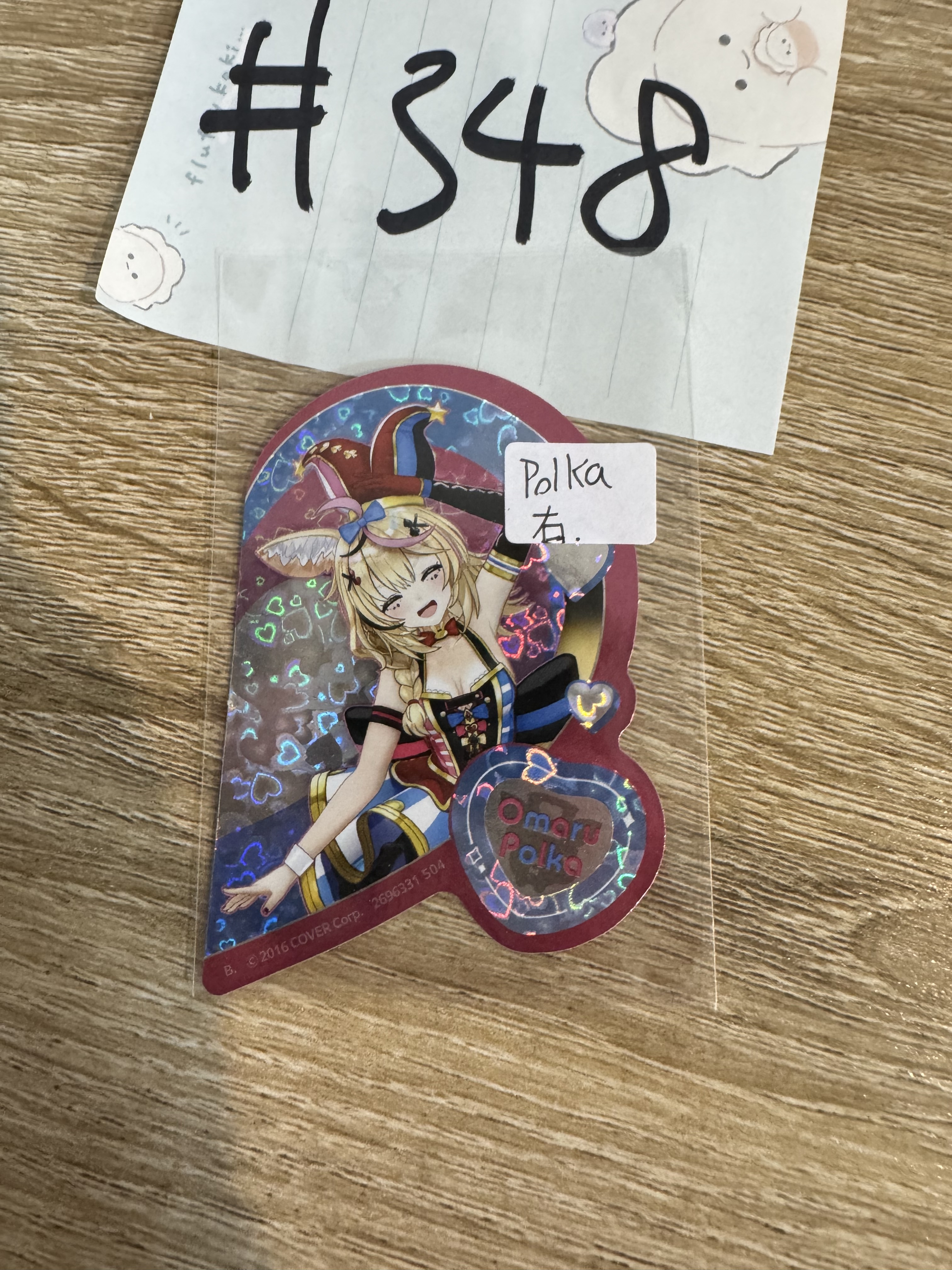 Hololive POLKA 貼紙 右#348
