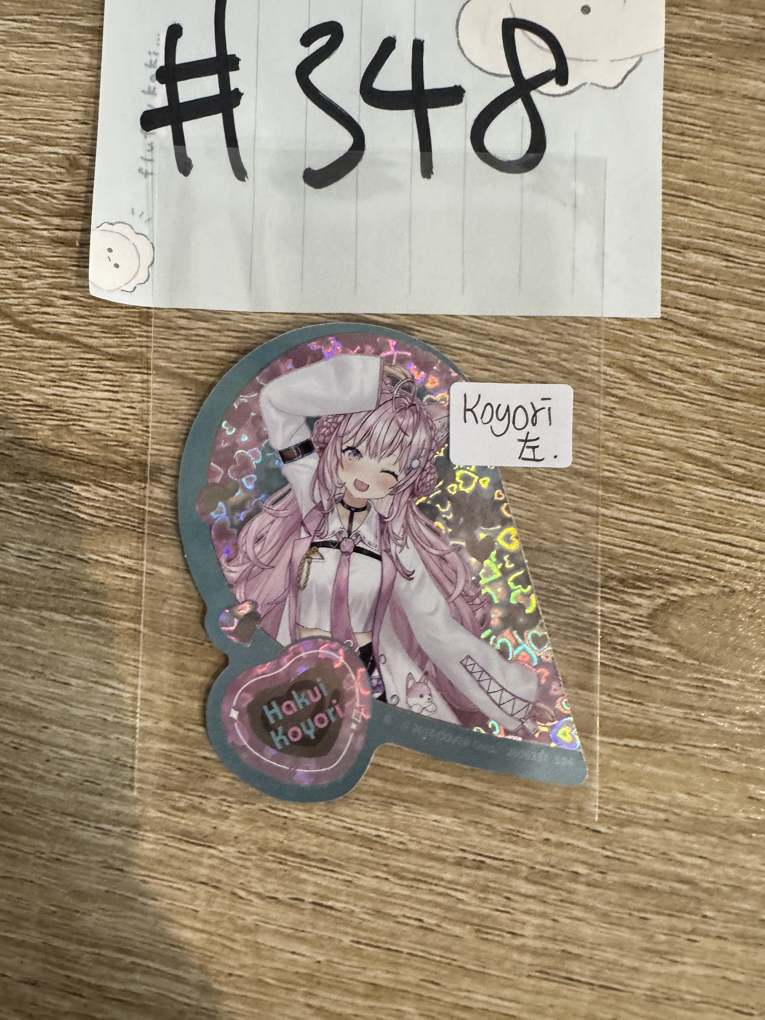 Hololive KOYORI 貼紙 左#348