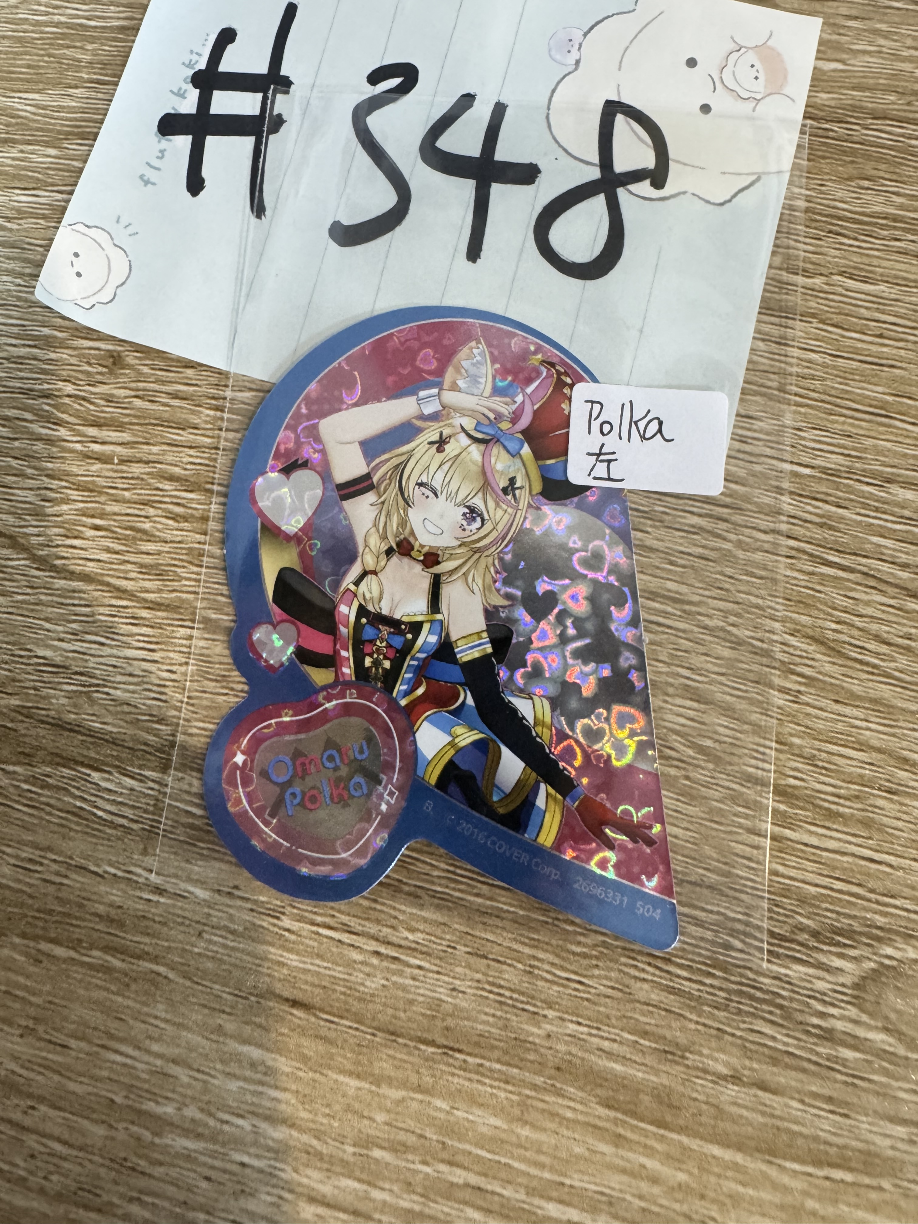 Hololive POLKA 貼紙 左#348
