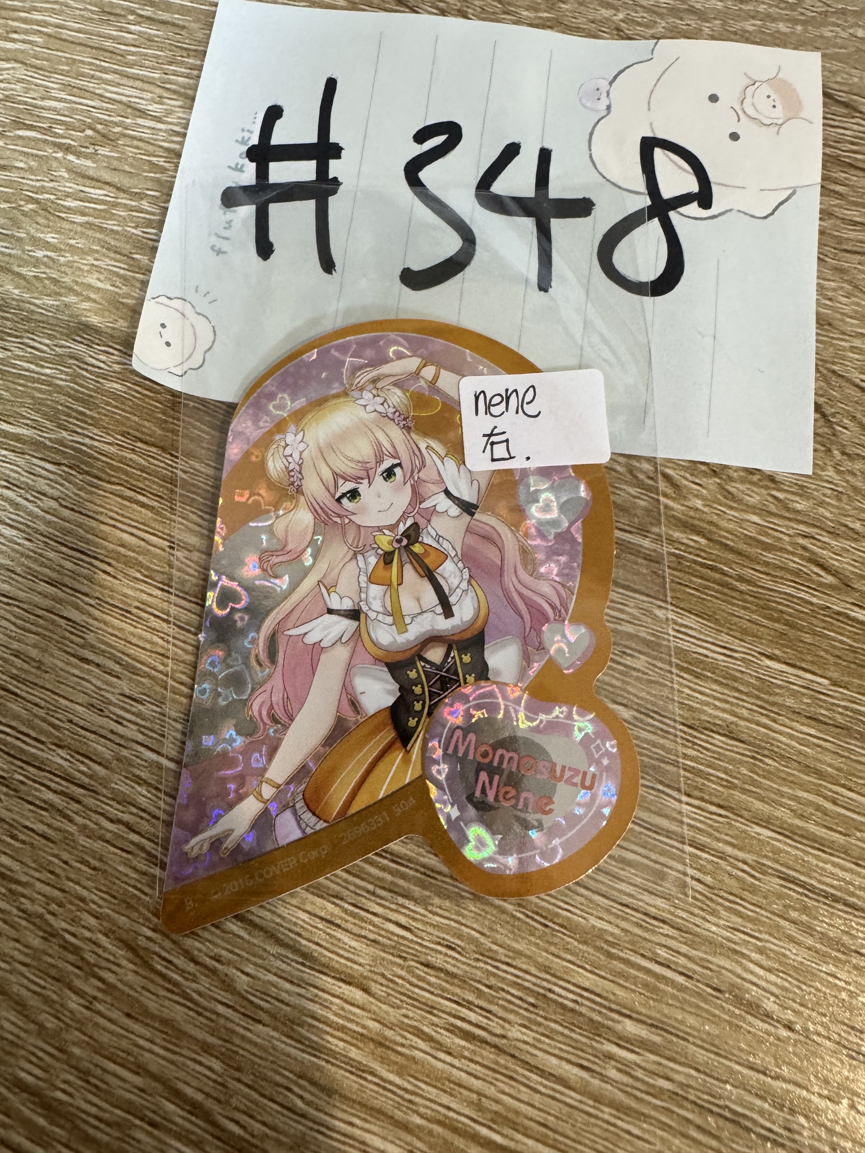 Hololive NENE 貼紙 右#348