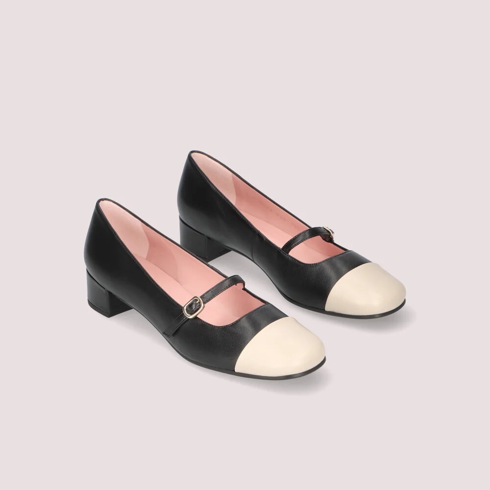1PB0109-063 [PRETTY BALLERINAS] Odette Salon Black Leather #51679_C (BR)