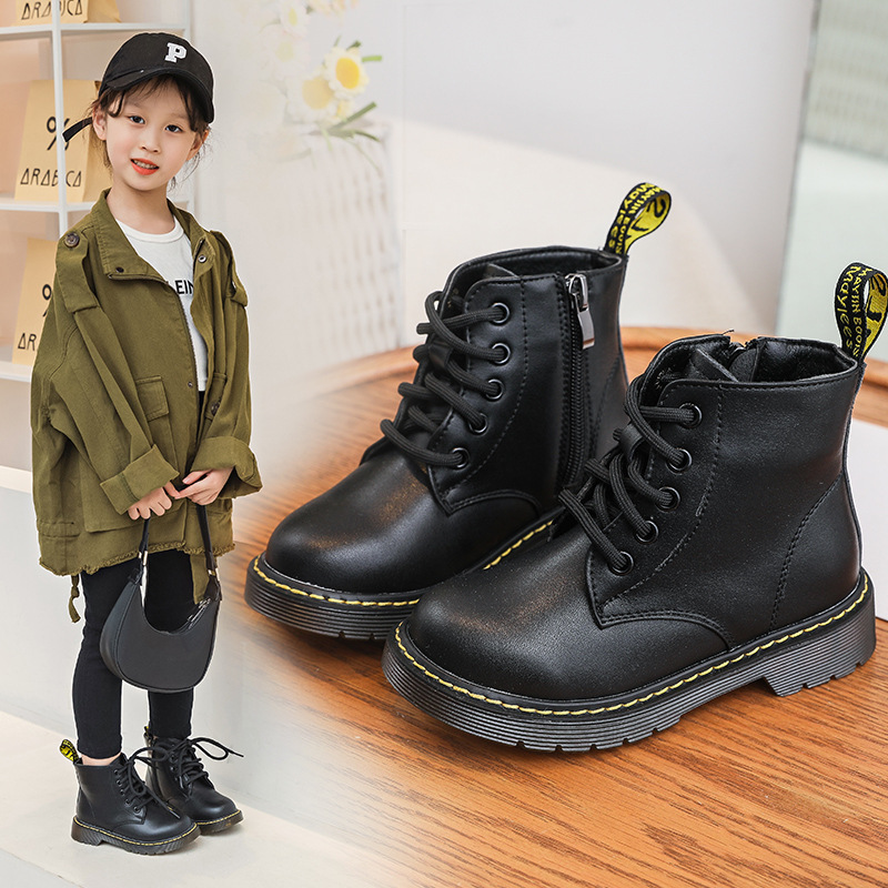 男女童英倫風馬丁靴 低筒