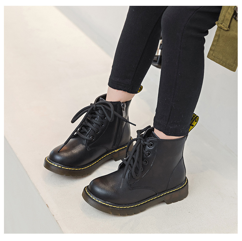 男女童英倫風馬丁靴 低筒