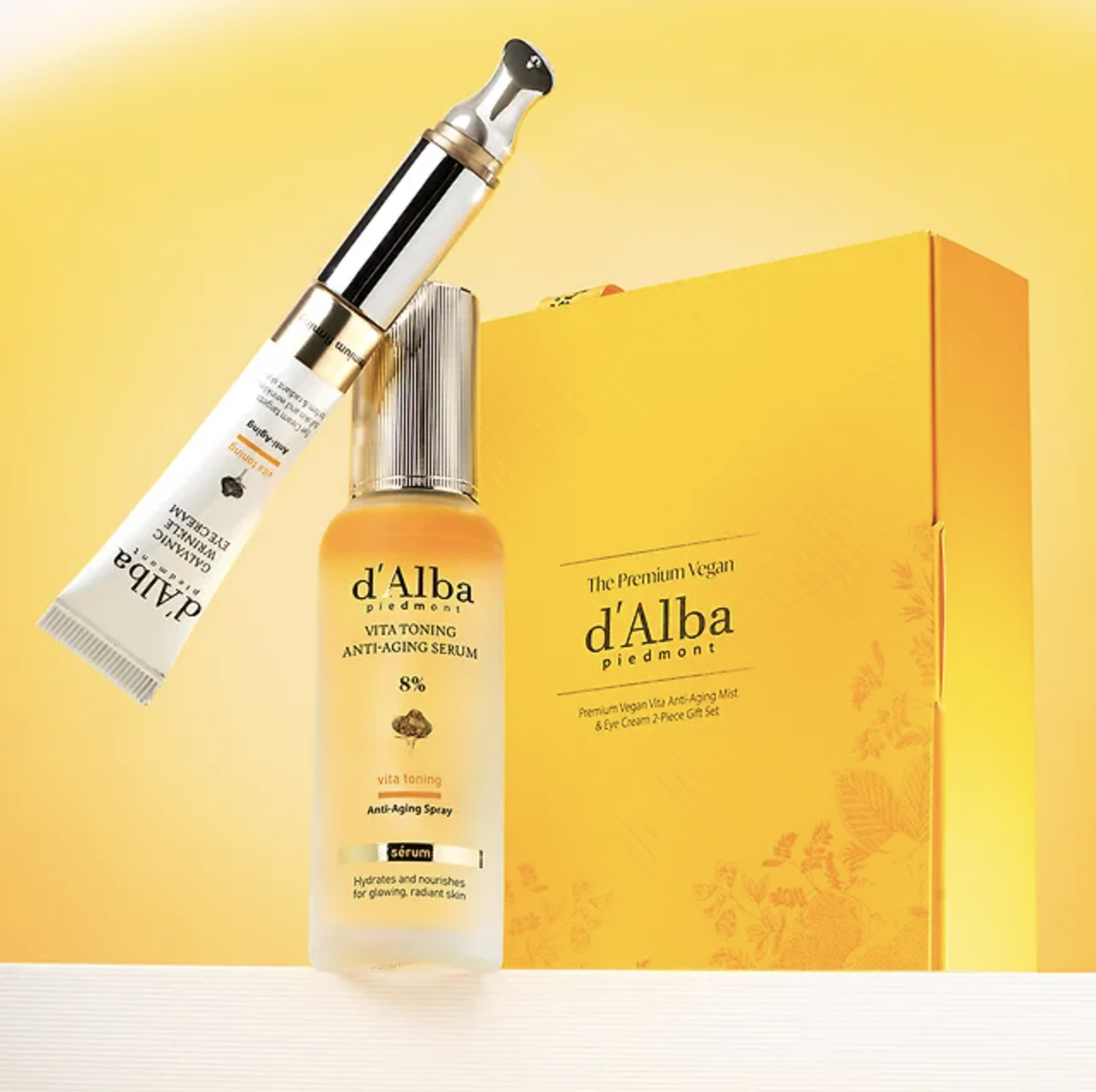 d'Alba Galvanic Wrinkle Eye Cream 15ml + Mist 70ml [Official Gift Set]