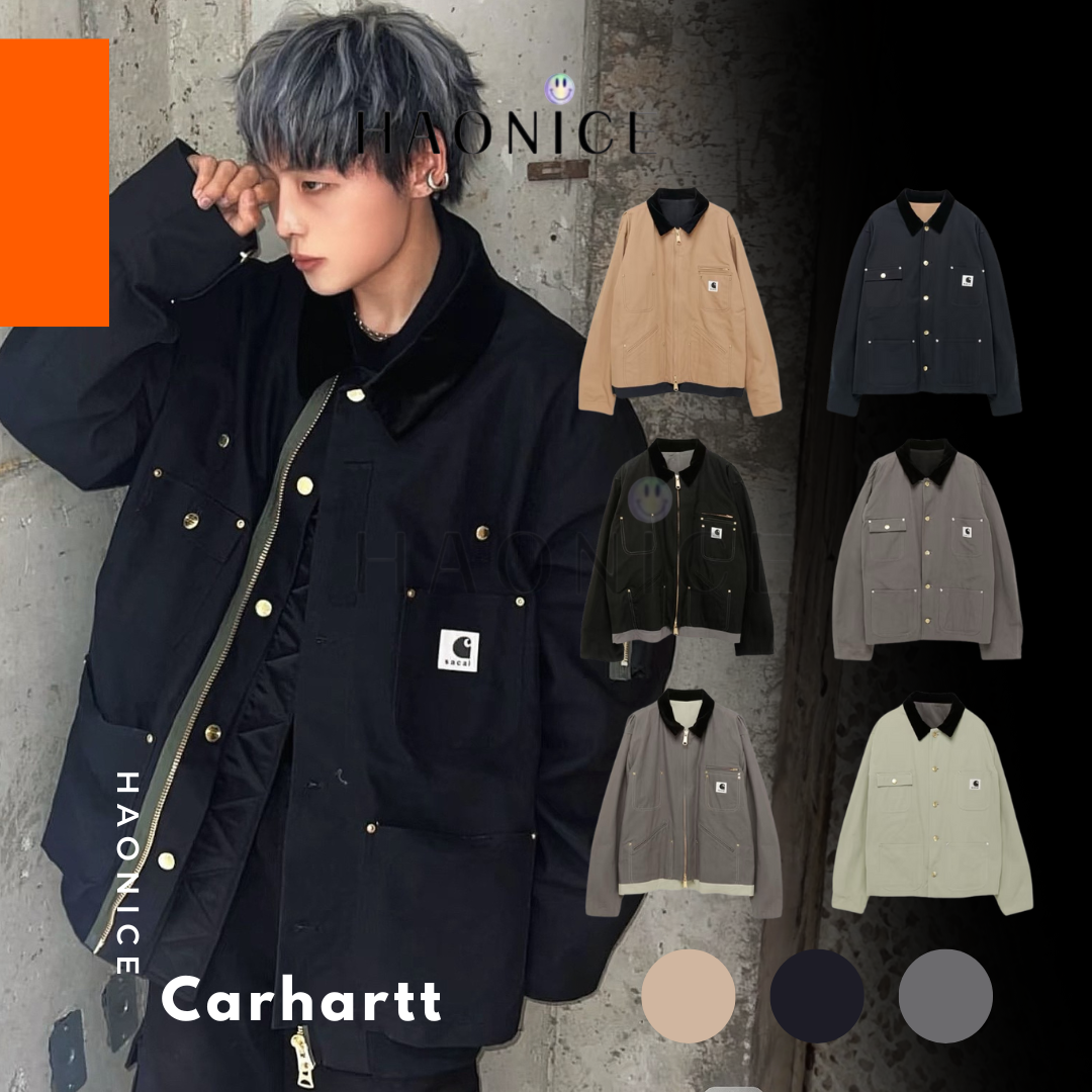 ［HAO NICE] 100%正品 少量現貨SACAI 24SS 雙面工装夹克 Carhartt WIP Reversible Duck Jacket