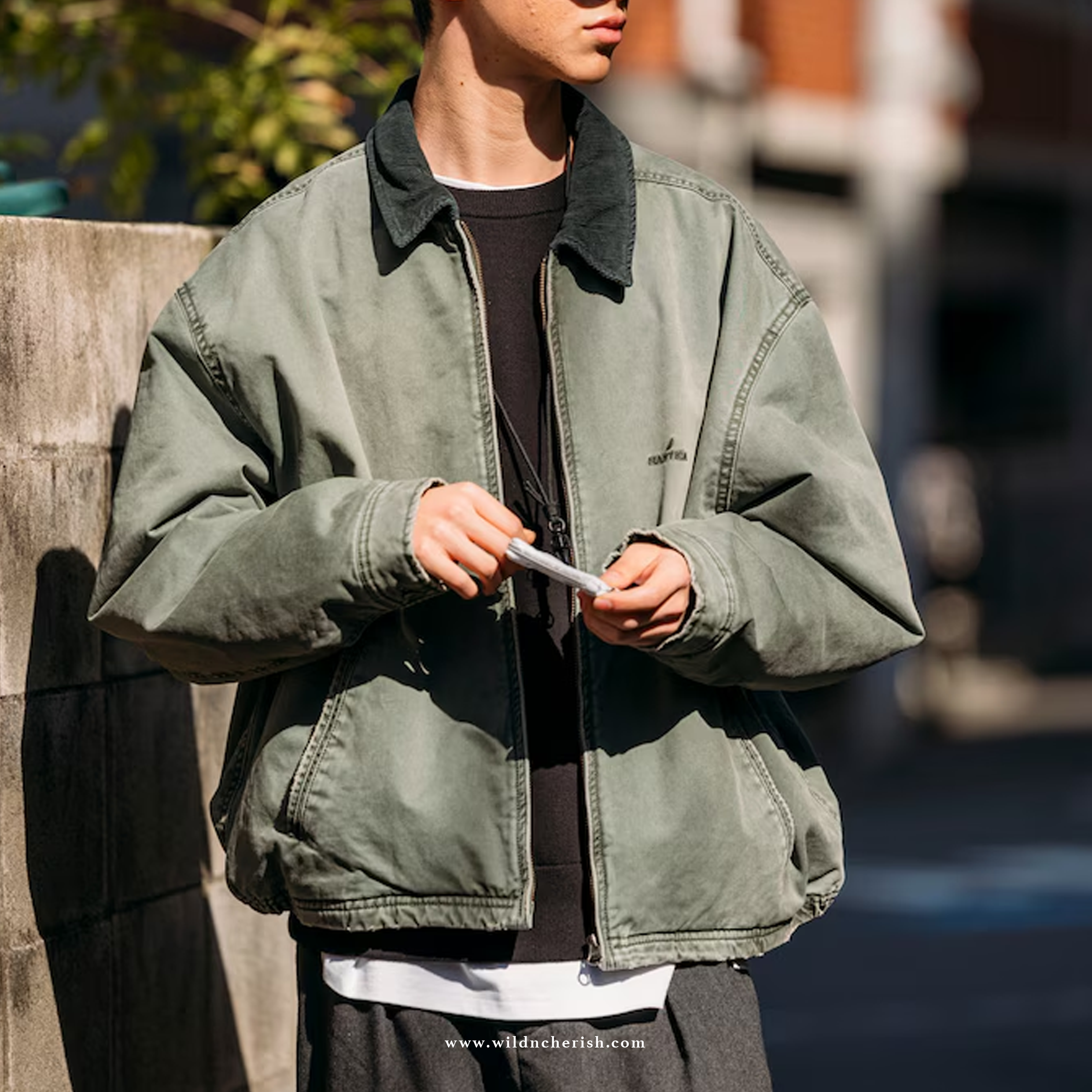 預訂 | Nautica Japan Padded Garment-Dyed Crushed Chino Zip Blouson 男裝 寬短設計 中棉