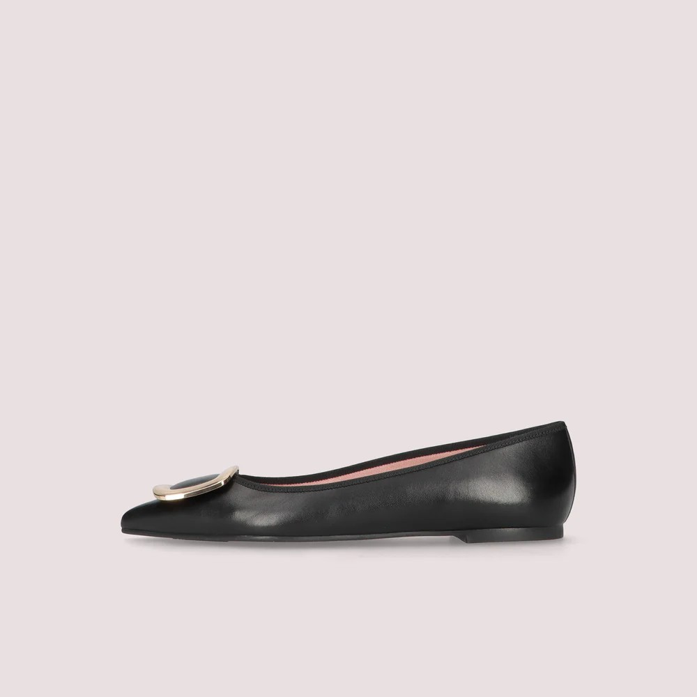 1PB1113-026 PRETTY BALLERINAS Ella Ballet Flats Black Leather #52611_003 (S-K11-E)