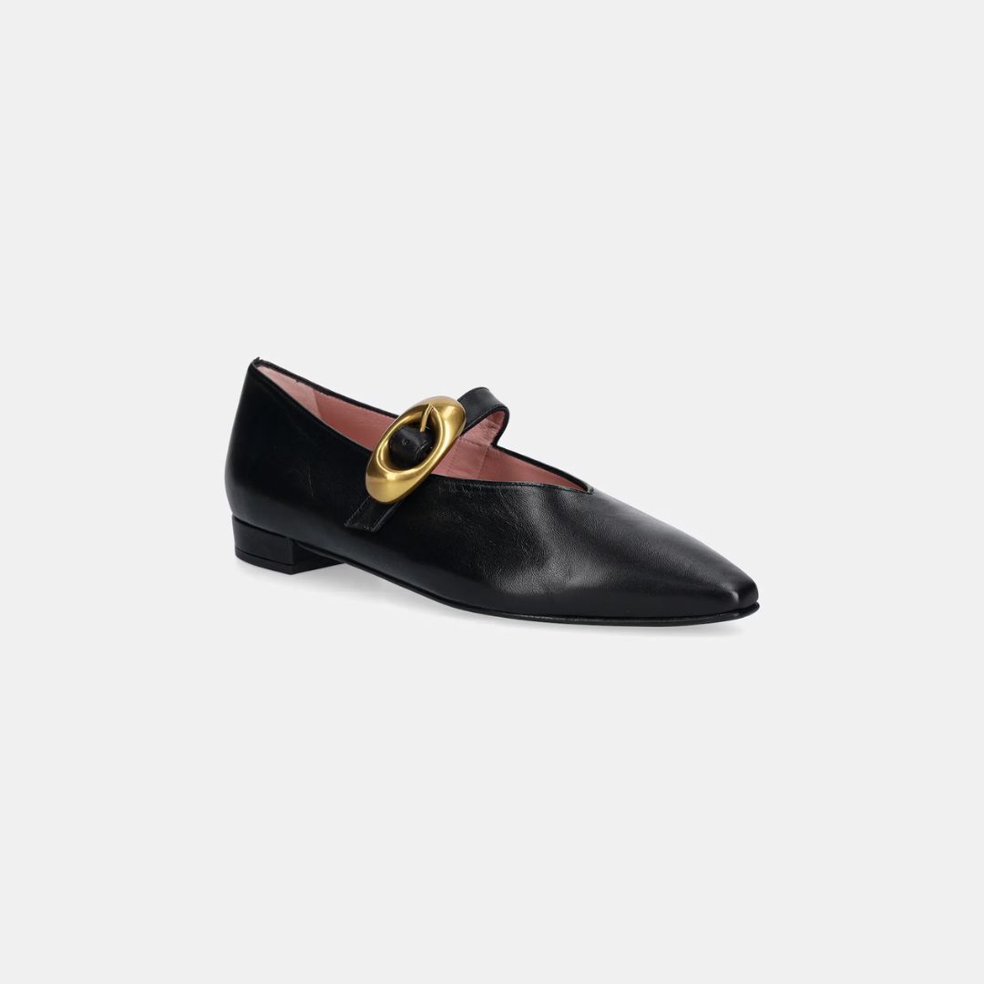 1PB1113-029 PRETTY BALLERINAS Tabitha Black Leather #52681_001 (S-K11-E)