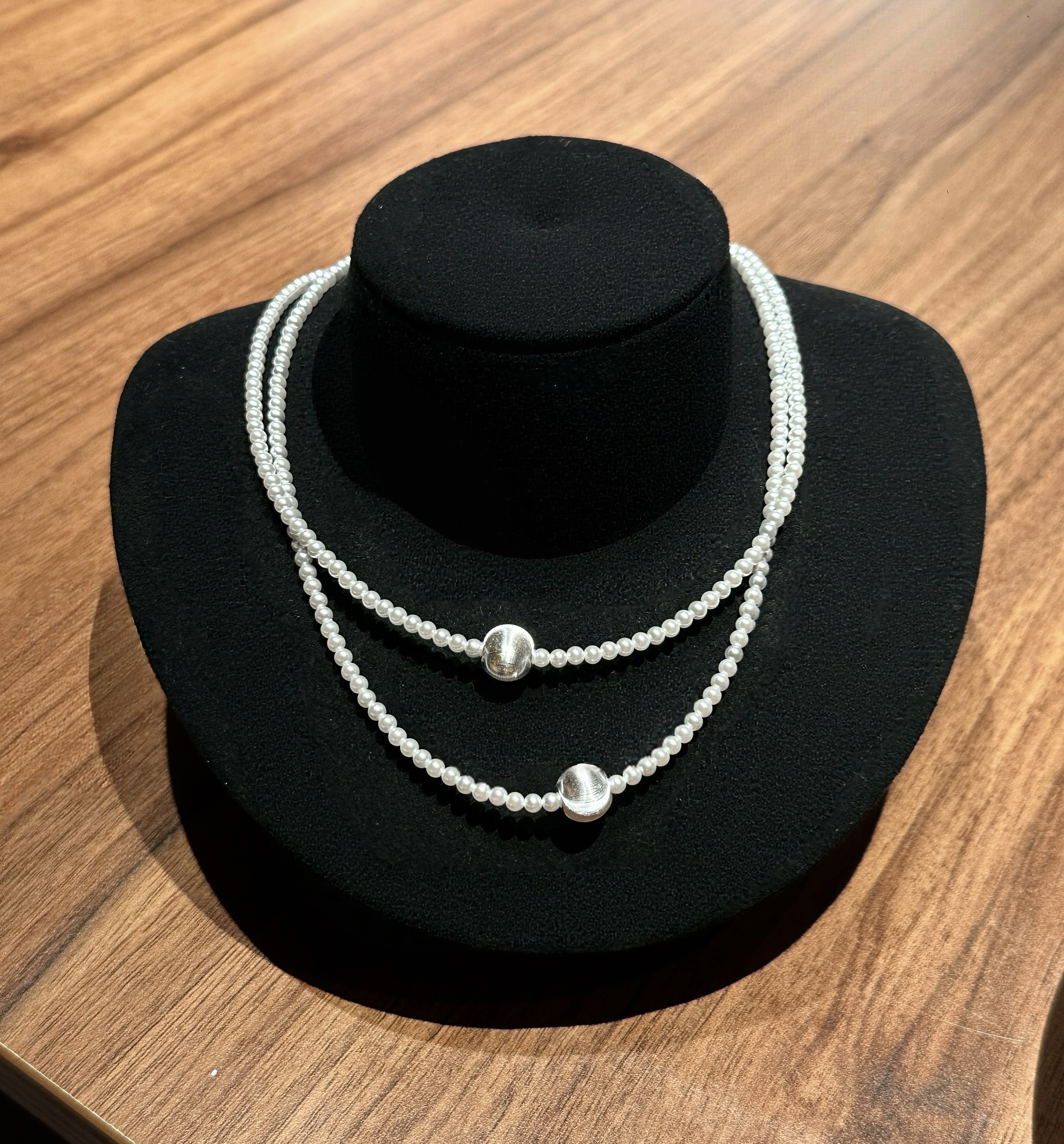 CatEye Pearl Necklace