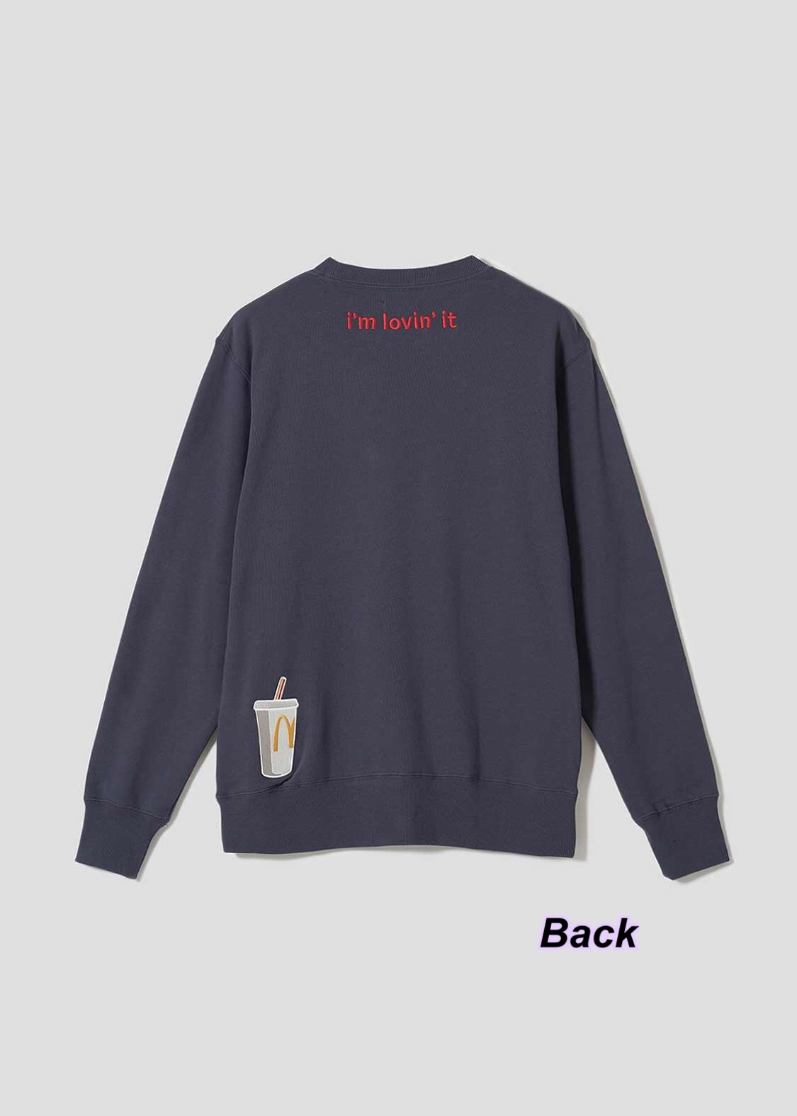 13/11 Graniph x McDonald’s手袖薯條漢堡圖案navy衞衣