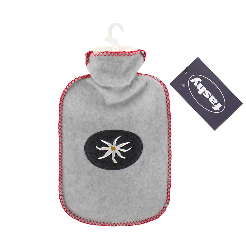 德國Fashy 2L暖水袋-抓毛套 -縫線