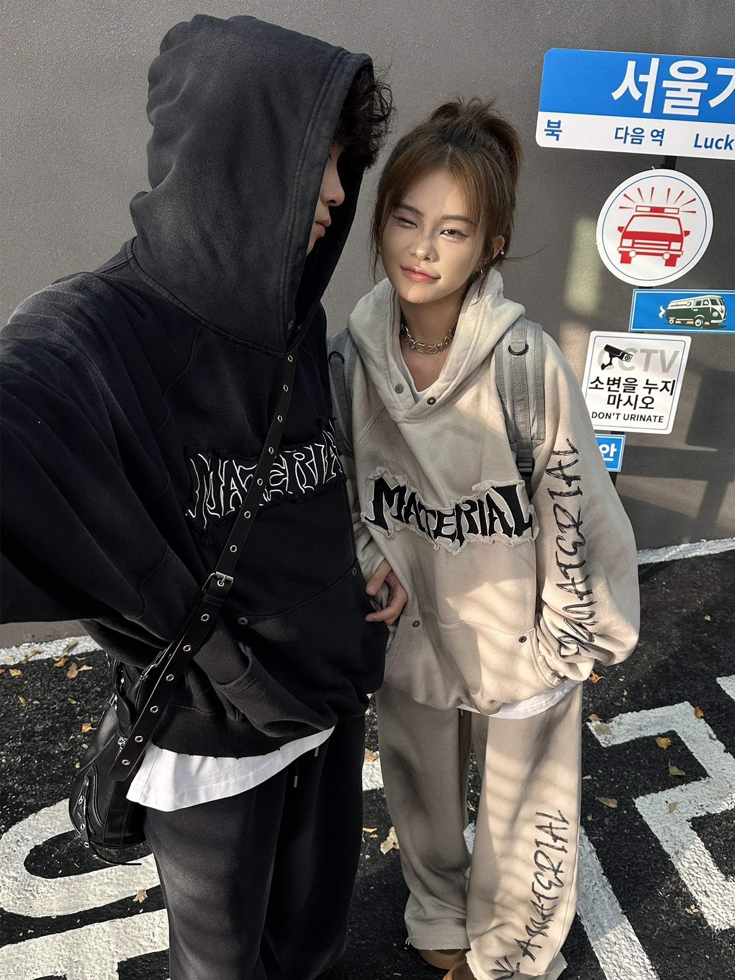 (GOAL) 帽T 刺繡 貼布 拼接 做舊帽TEE SMK140