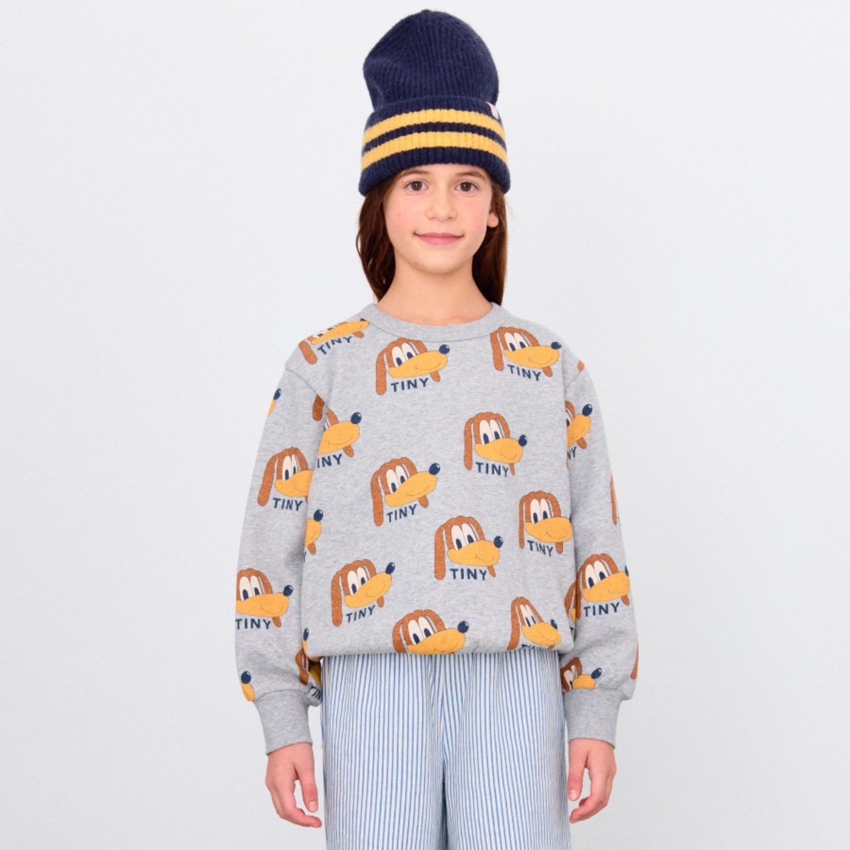 TINYCOTTONS 滿滿俏皮小狗刷毛衛衣 DOGS SWEATSHIRT - medium grey heather