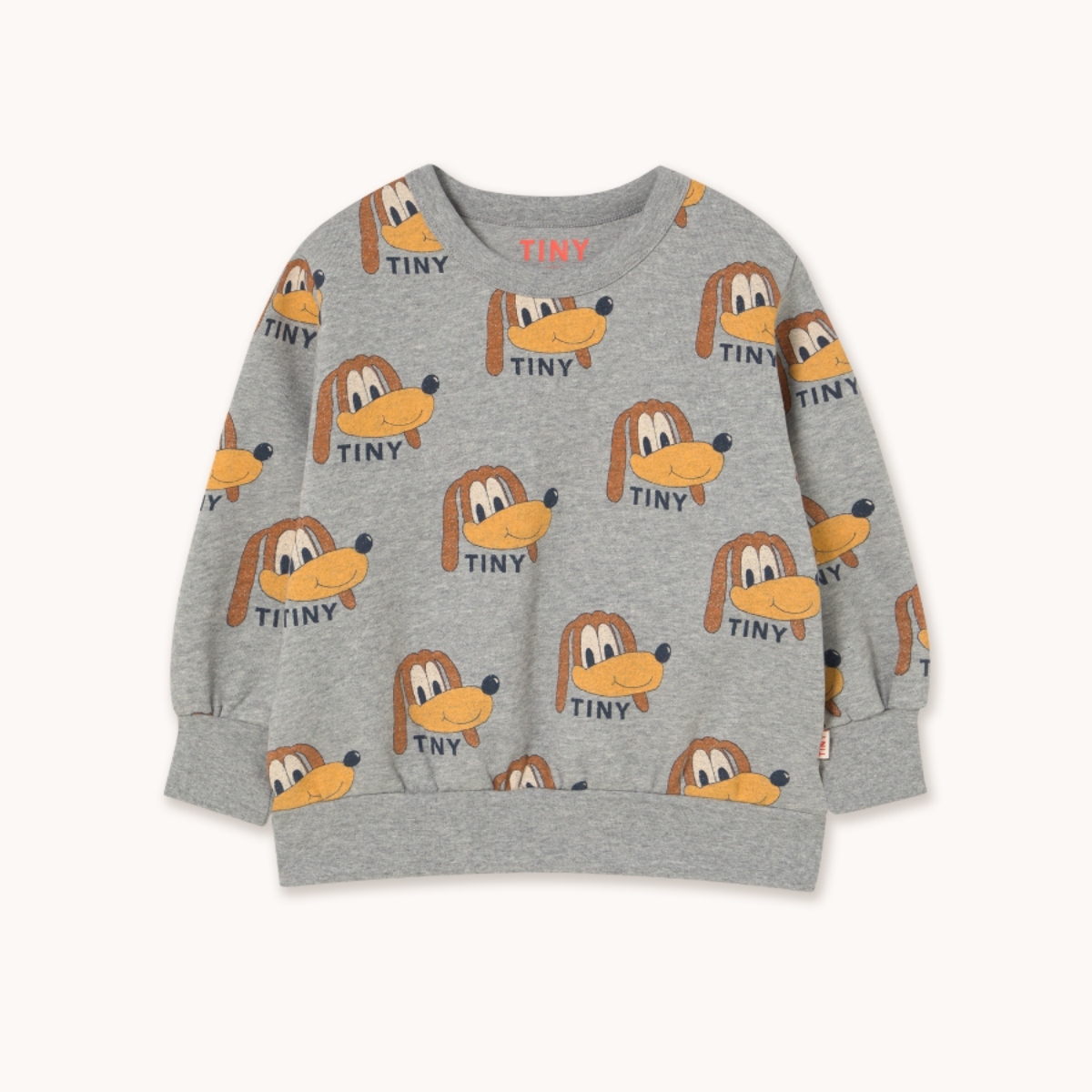 TINYCOTTONS 滿滿俏皮小狗刷毛衛衣 DOGS SWEATSHIRT - medium grey heather