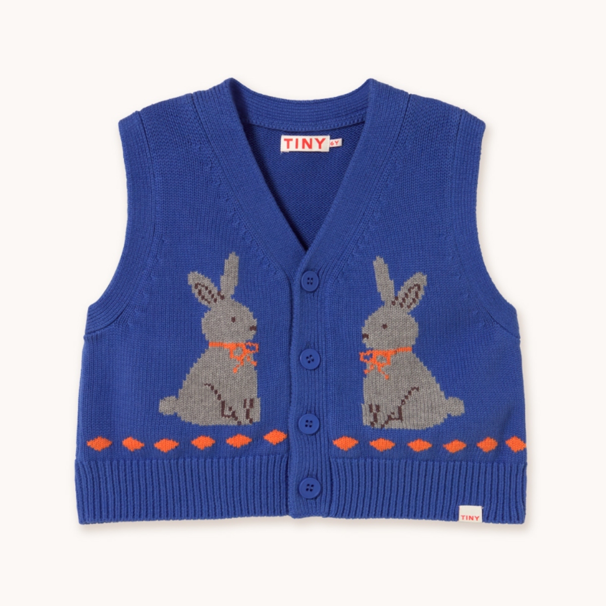 TINYCOTTONS 小兔子背心 RABBITS VEST - dark blue