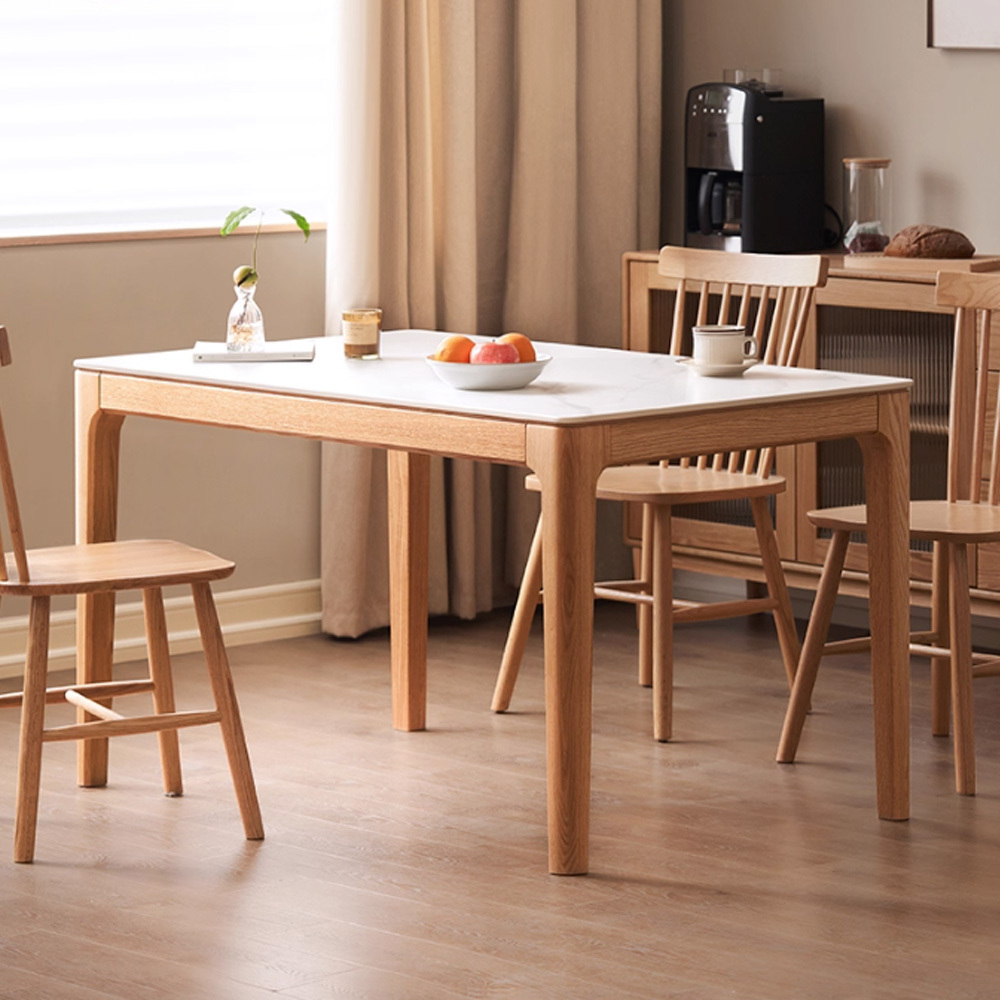 溫德岩板實木餐桌WD-K7111