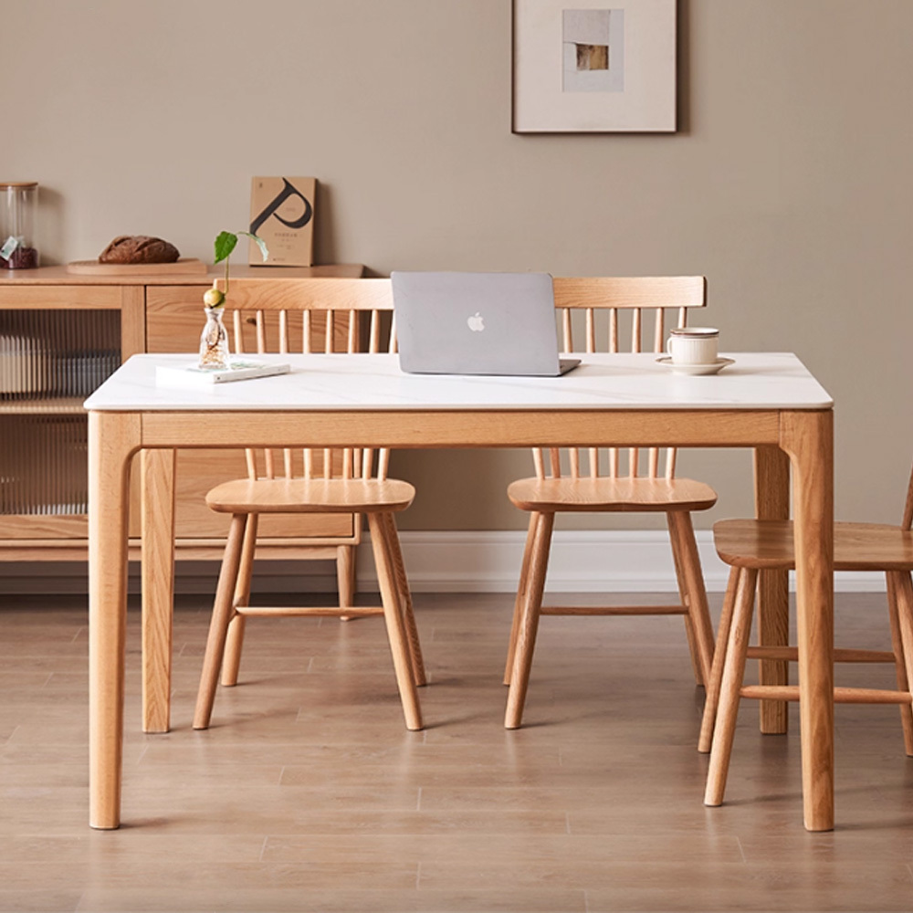 溫德岩板實木餐桌WD-K7111