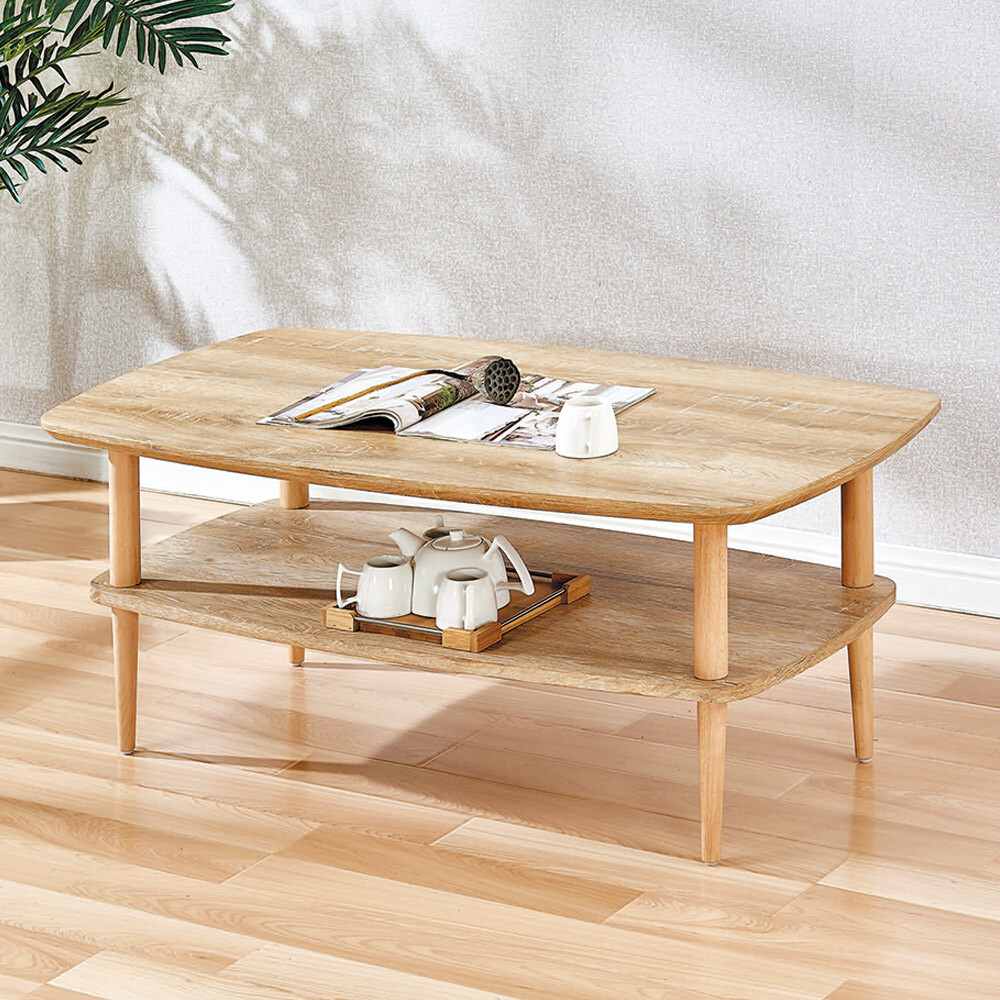 卡萊爾3.7尺雙層大茶几